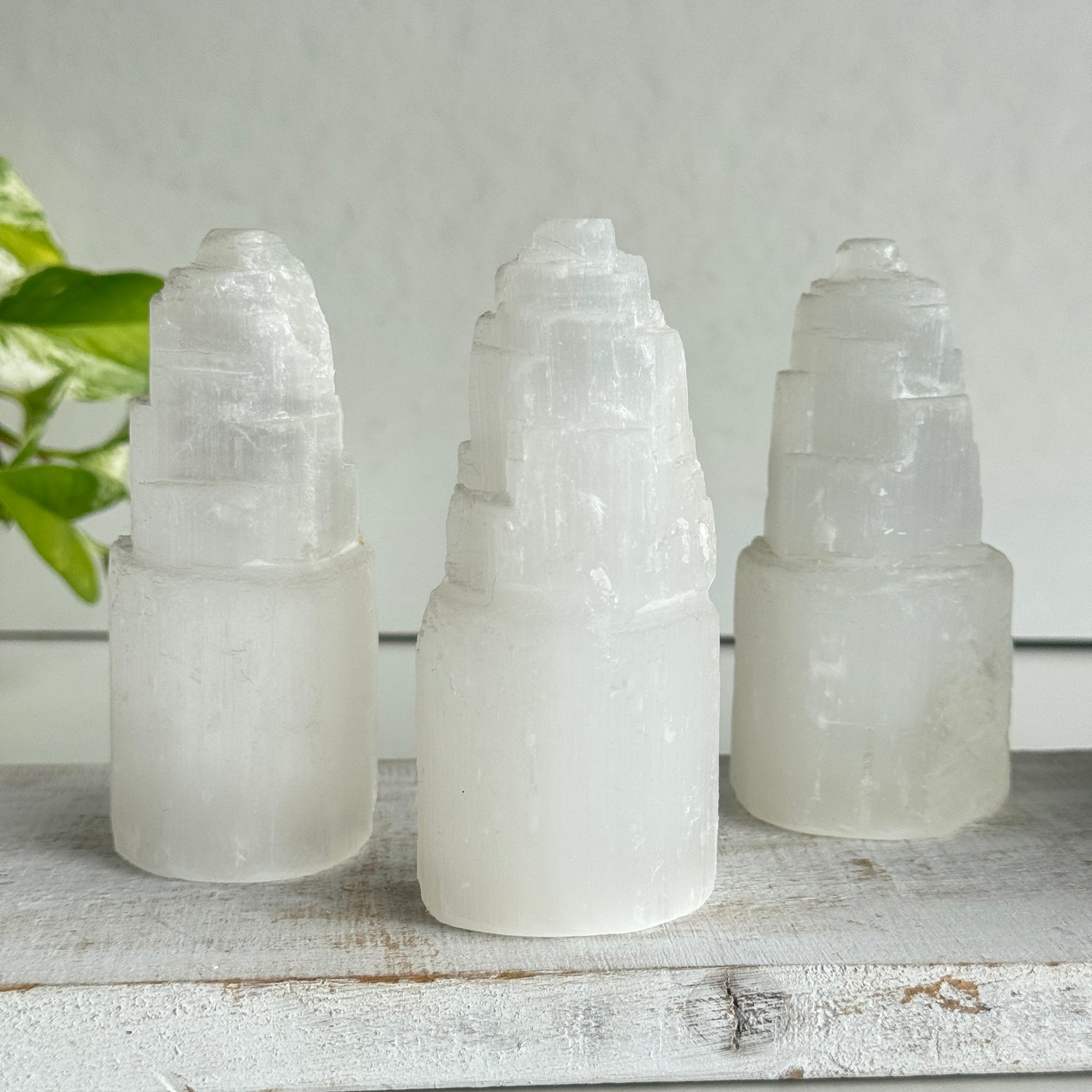Selenite Tower Sml 8-10cm