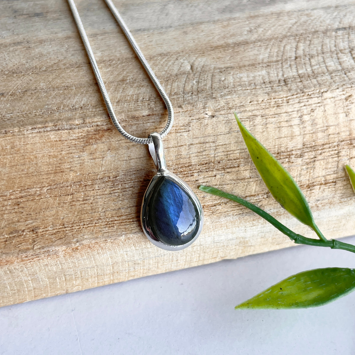 Labradorite Teardrop Pendant