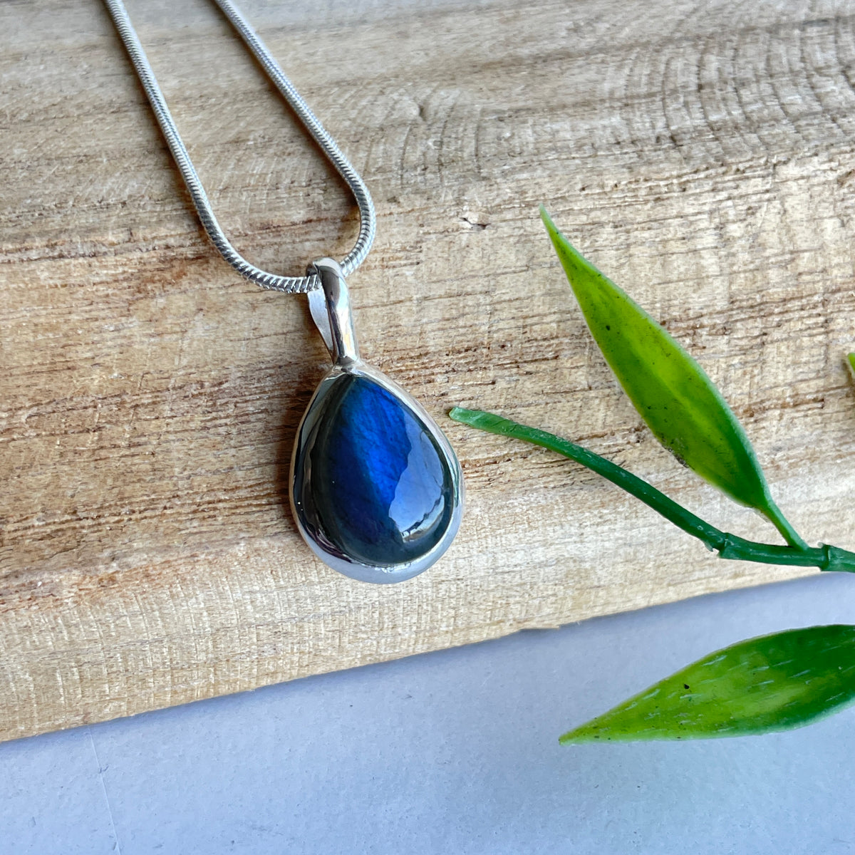 Labradorite Teardrop Pendant
