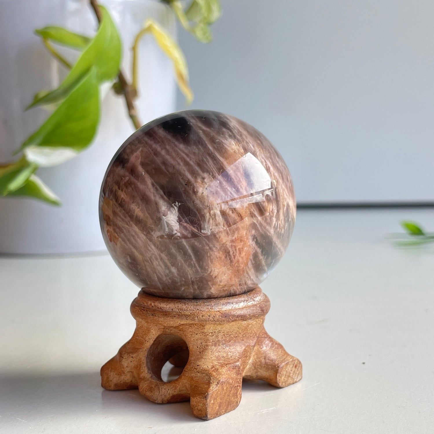 Black Moonstone Sphere 4.8cm