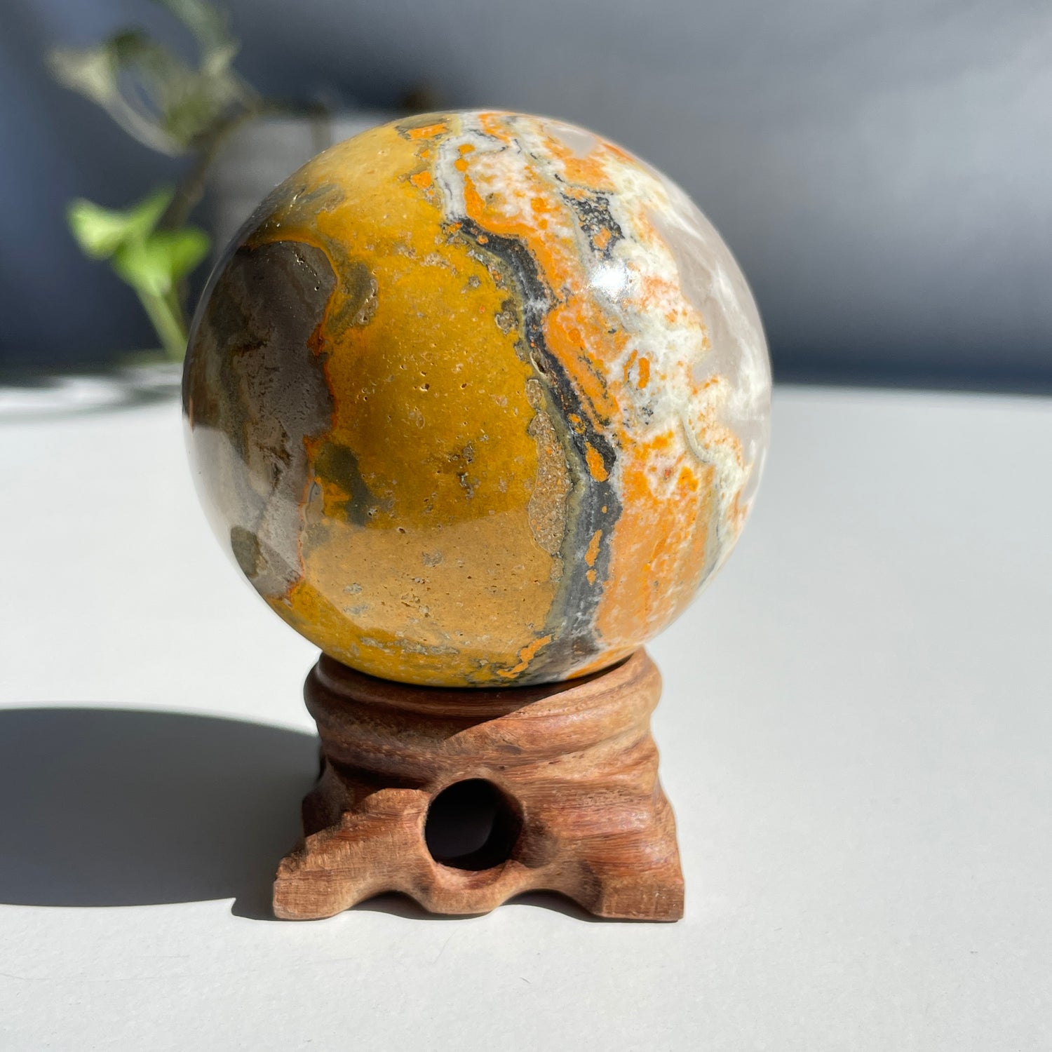 Bumblebee Jasper Sphere 6.3cm