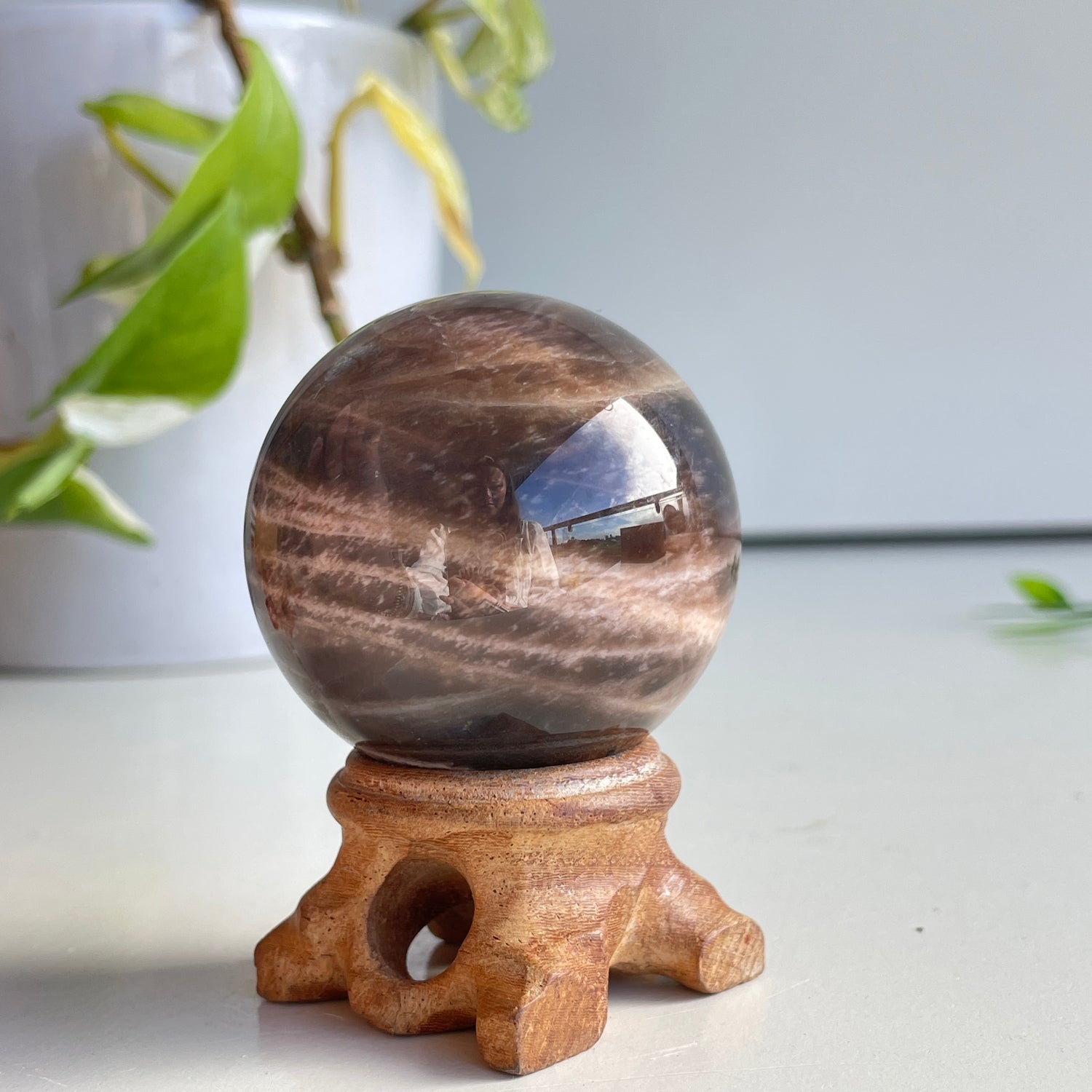 Black Moonstone Sphere 4.8cm