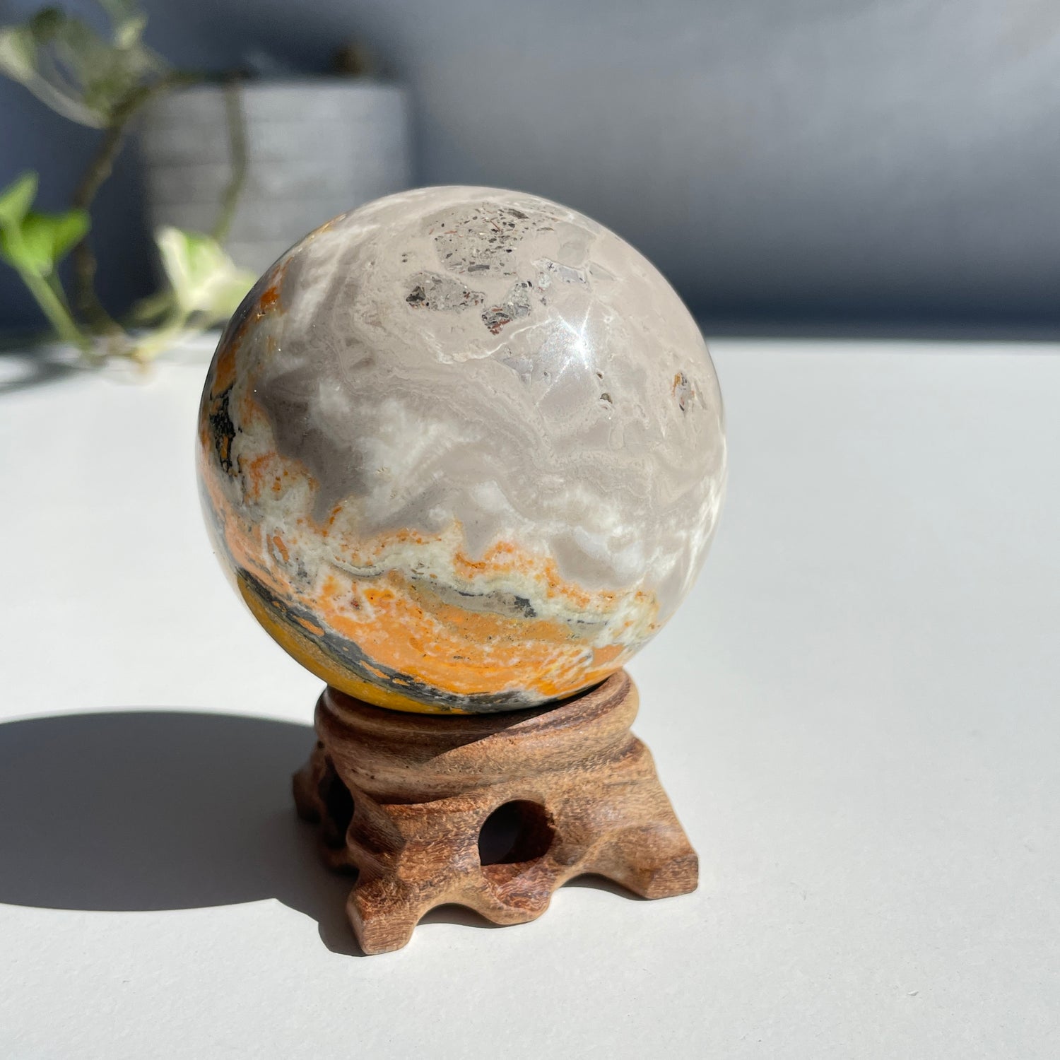Bumblebee Jasper Sphere 6.3cm