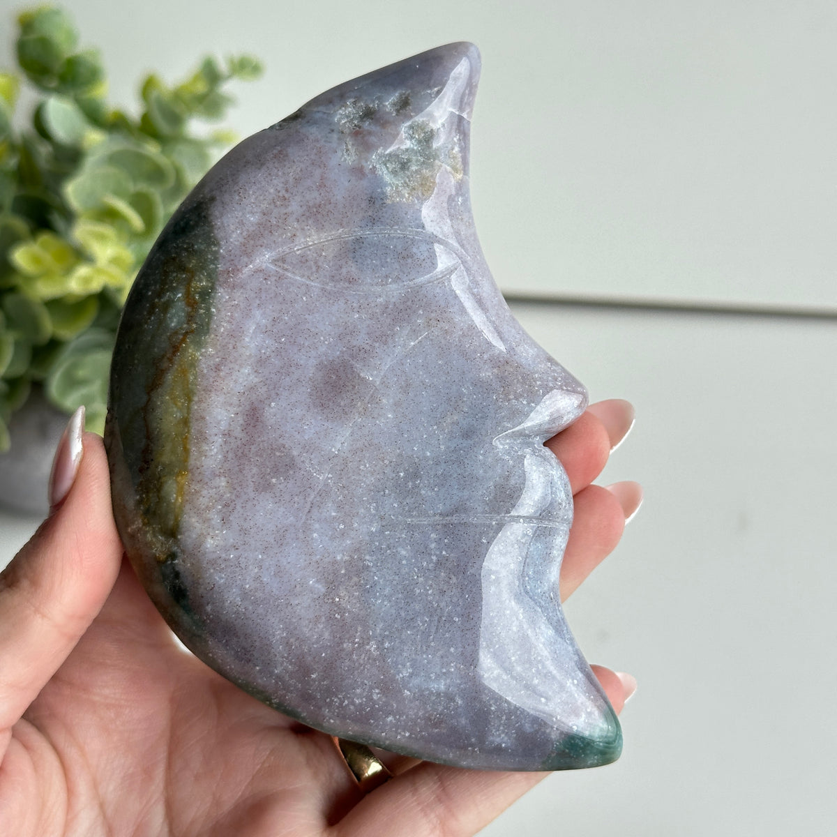 Ocean Jasper Moon 12cm