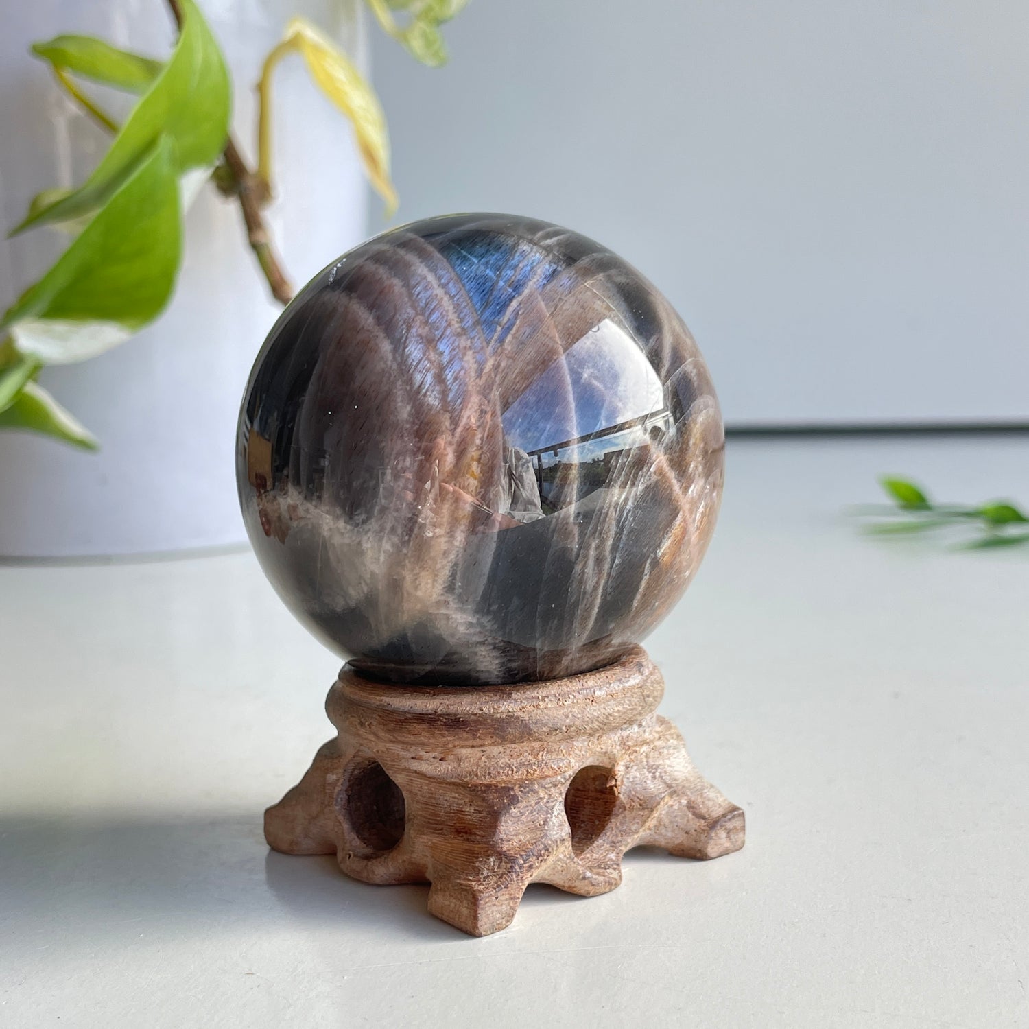 Black Moonstone Sphere 5.6cm