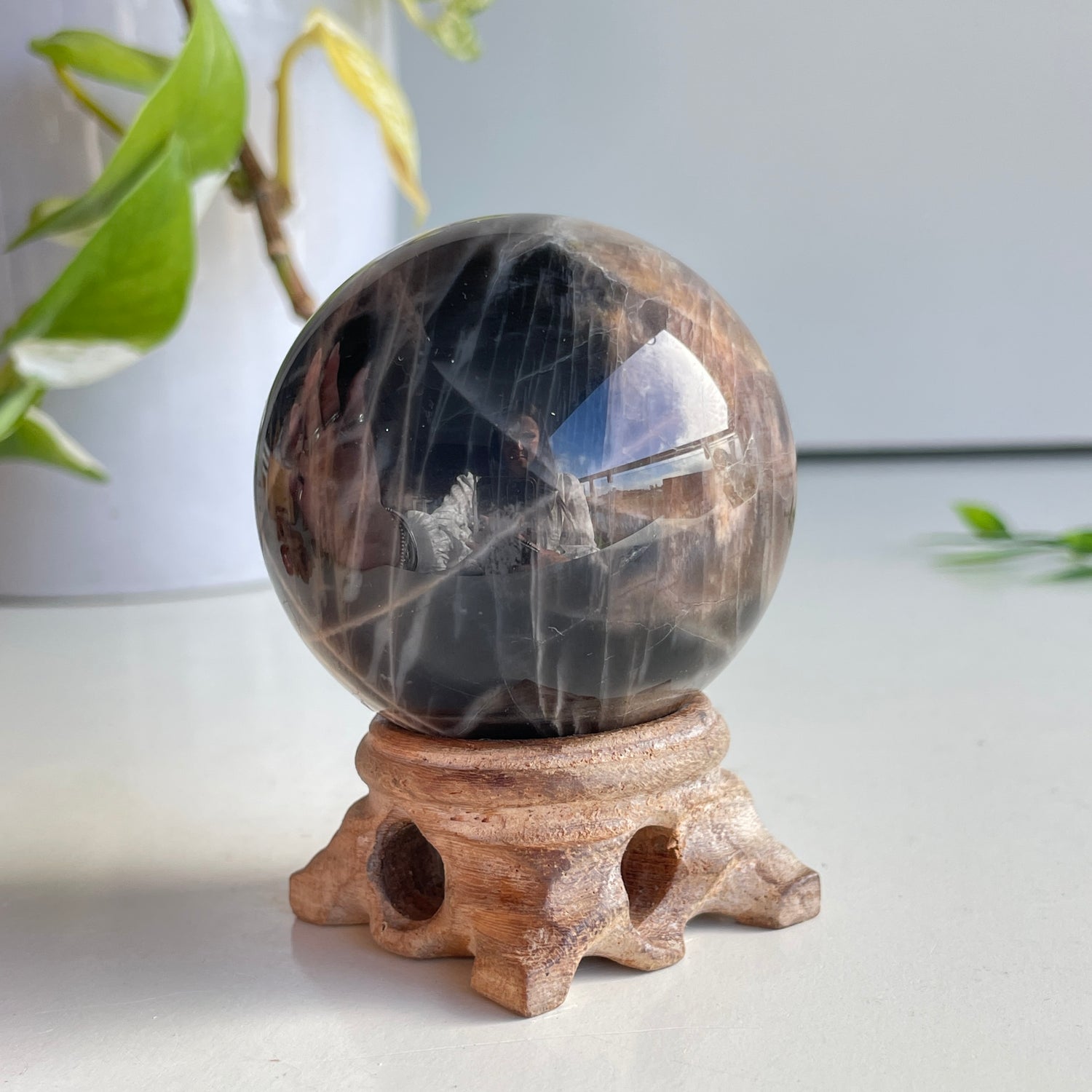 Black Moonstone Sphere 5.6cm