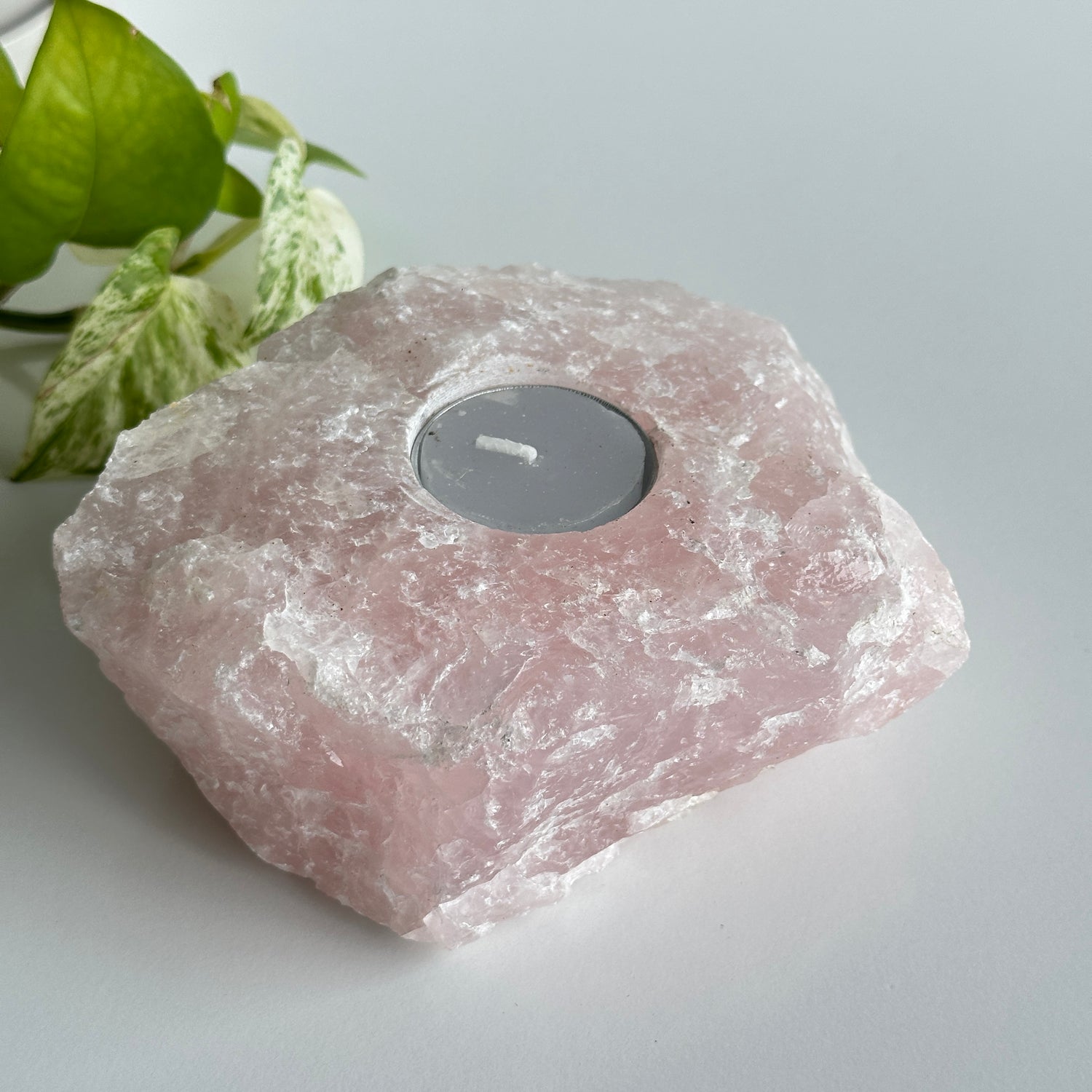 Rose Quartz Tealight Holder