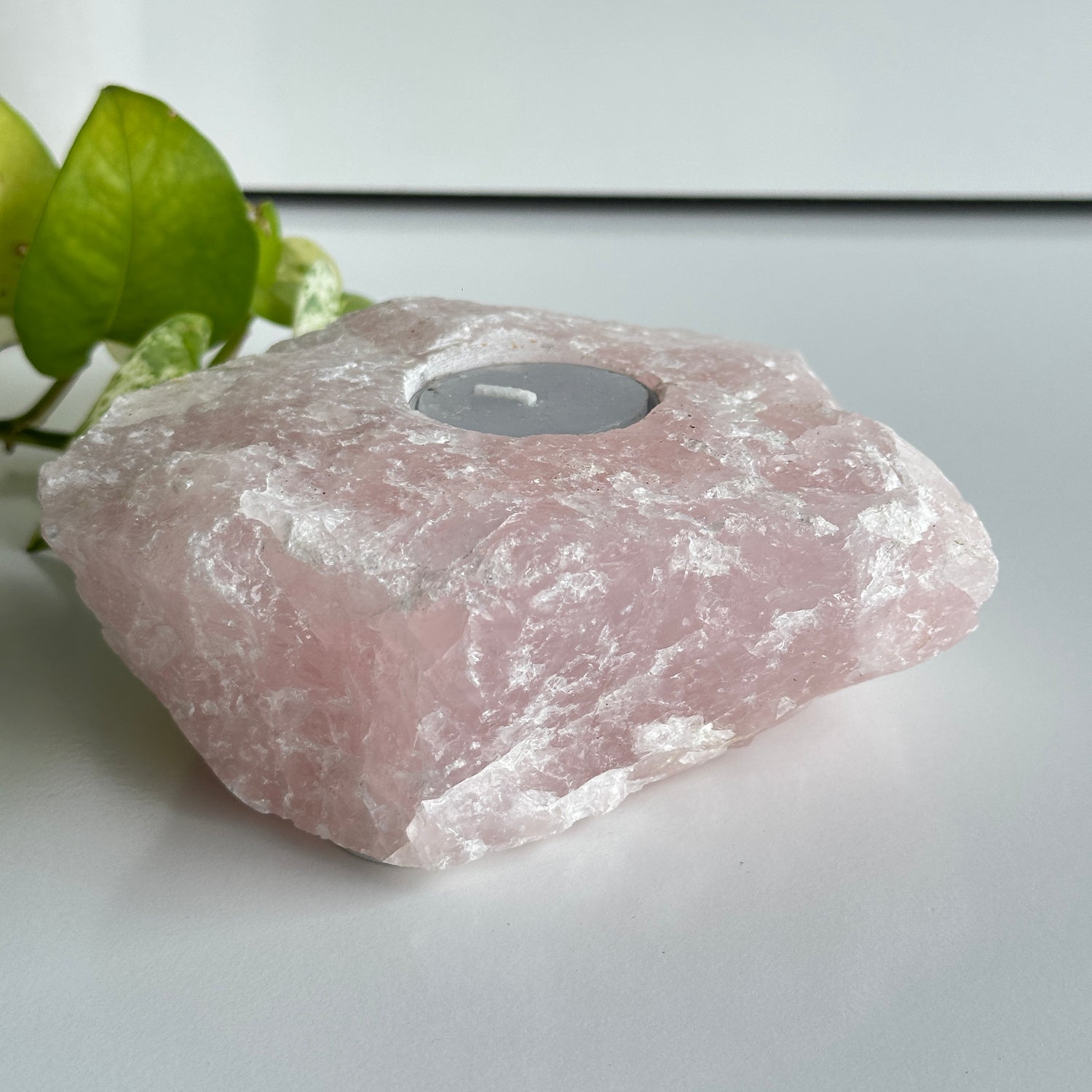 Rose Quartz Tealight Holder