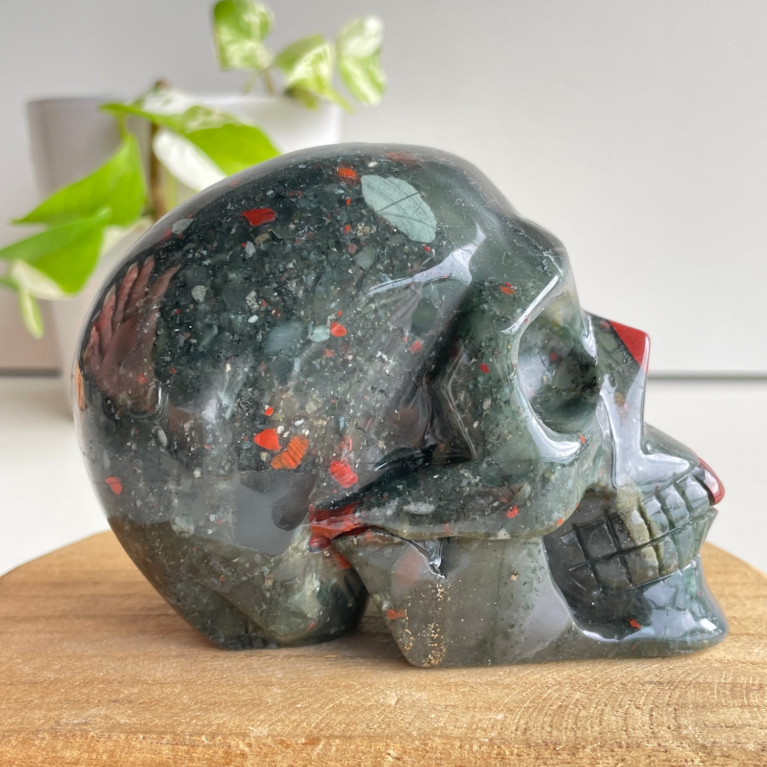 Bloodstone Skull 11.5cm