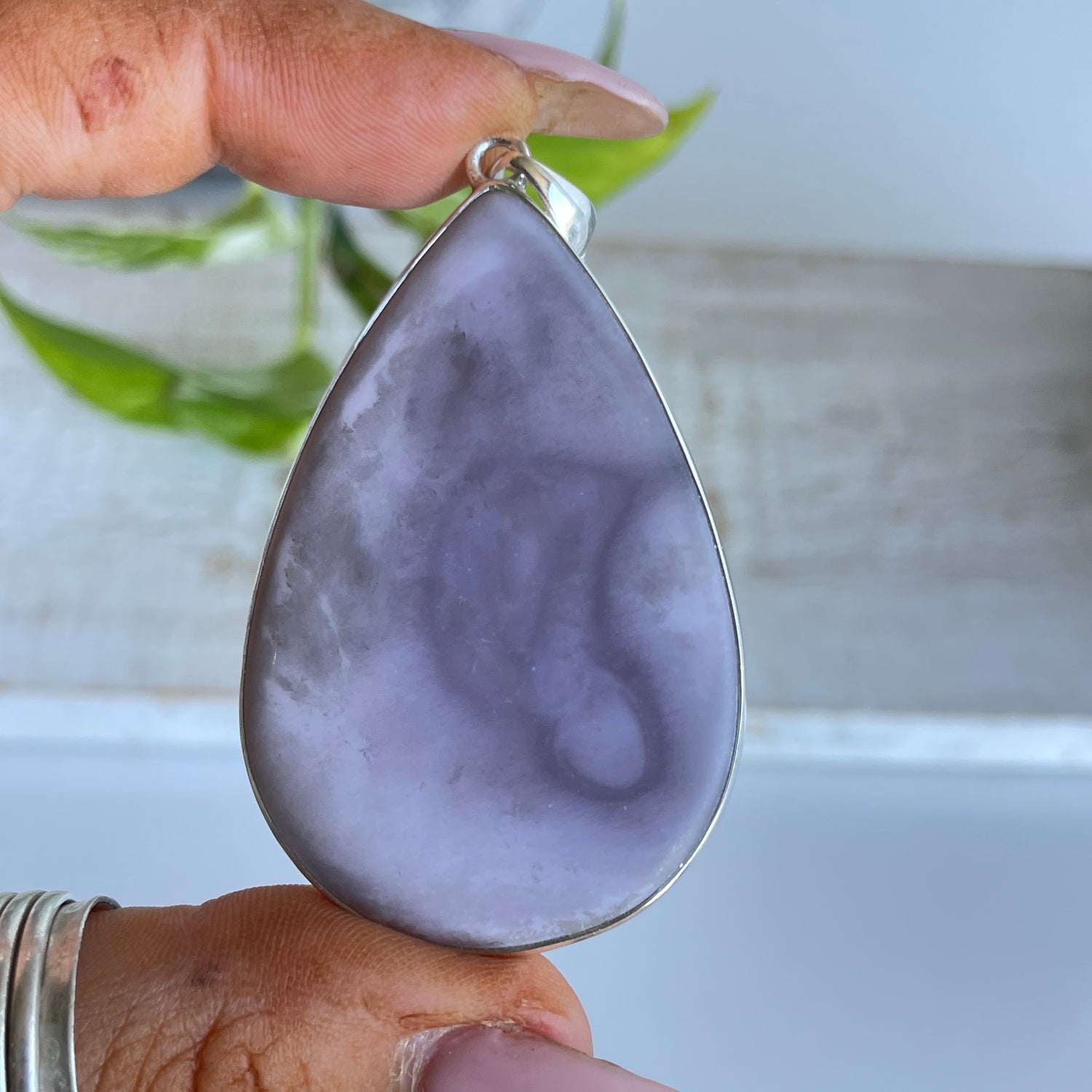Agate Teardrop Pendant