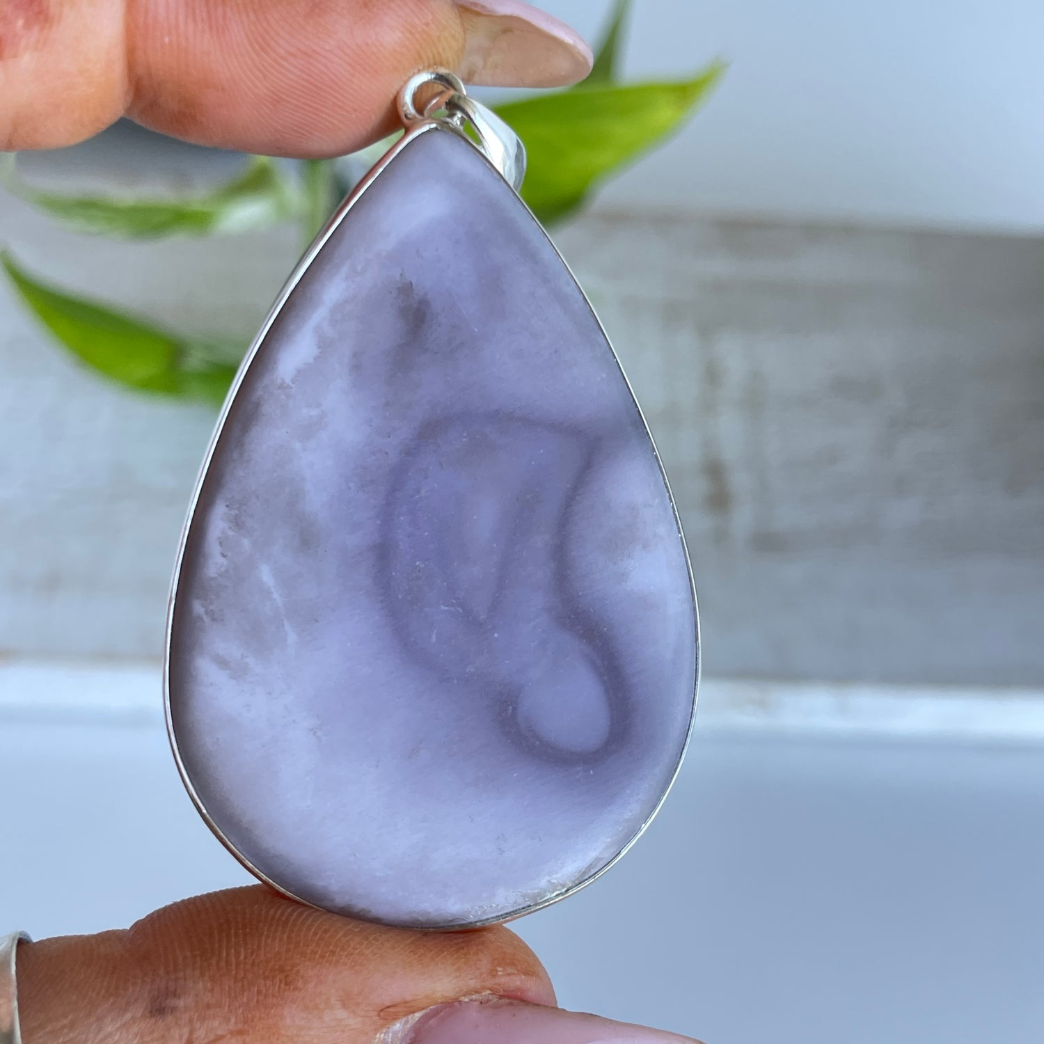Agate Teardrop Pendant