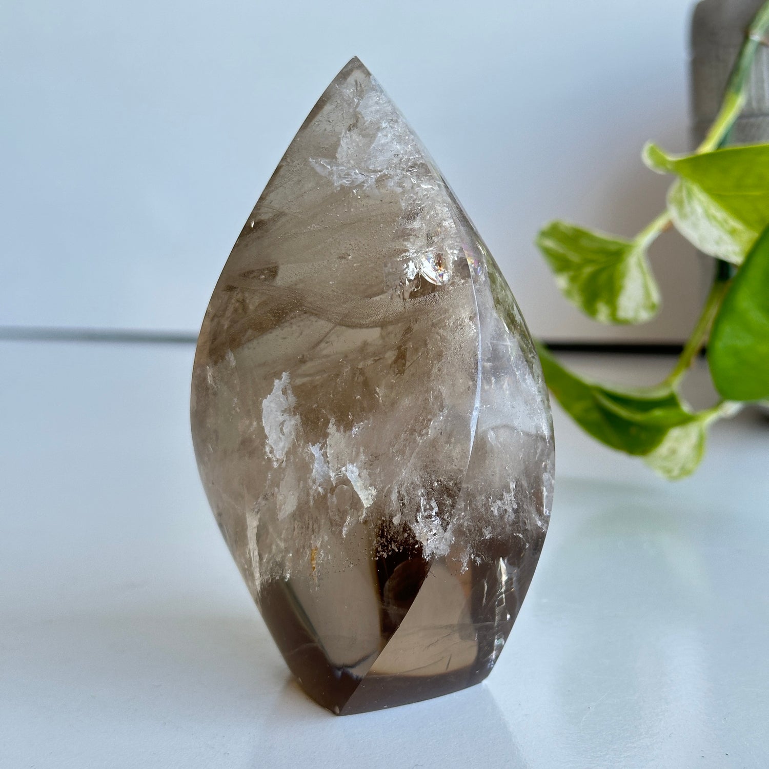 Brazilian Natural Citrine Flame 10.6cm