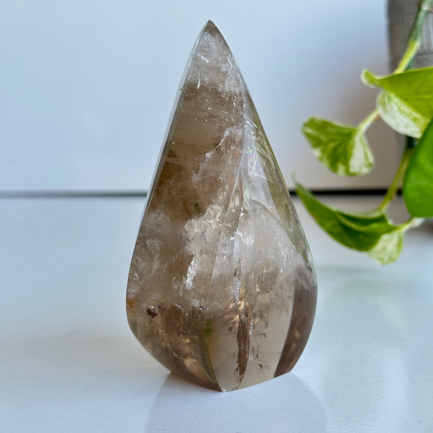 Brazilian Natural Citrine Flame 10.6cm