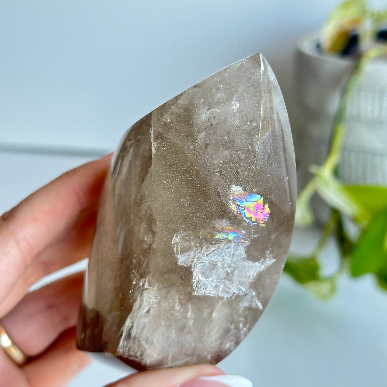 Brazilian Natural Citrine Flame 10.6cm