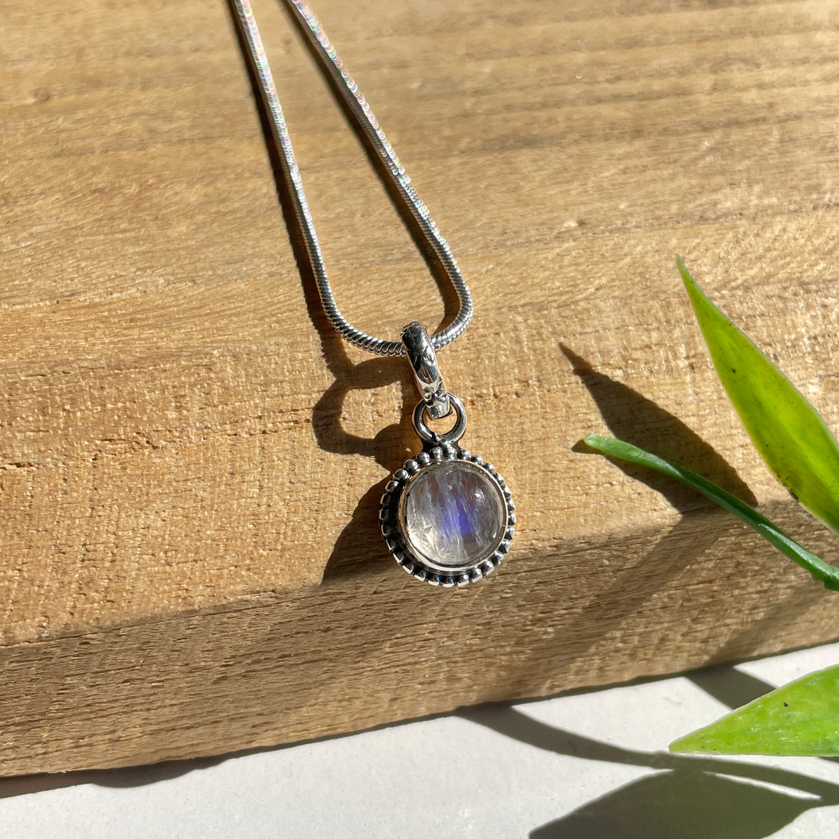Moonstone Round Pendant