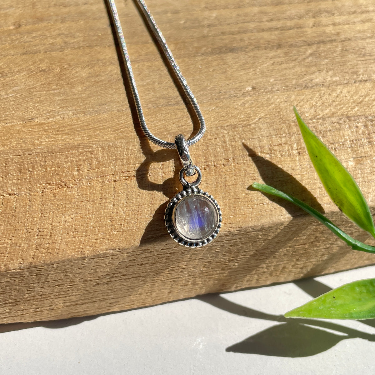Moonstone Round Pendant