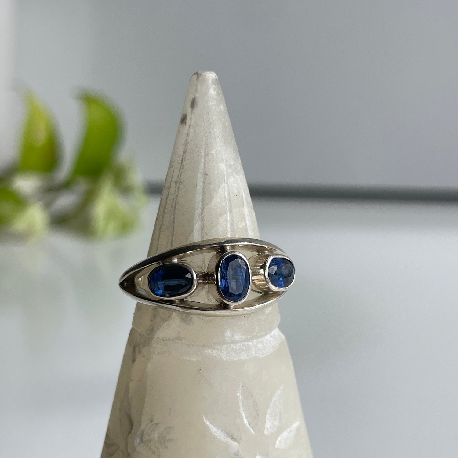 Blue Kyanite Ring Sz9