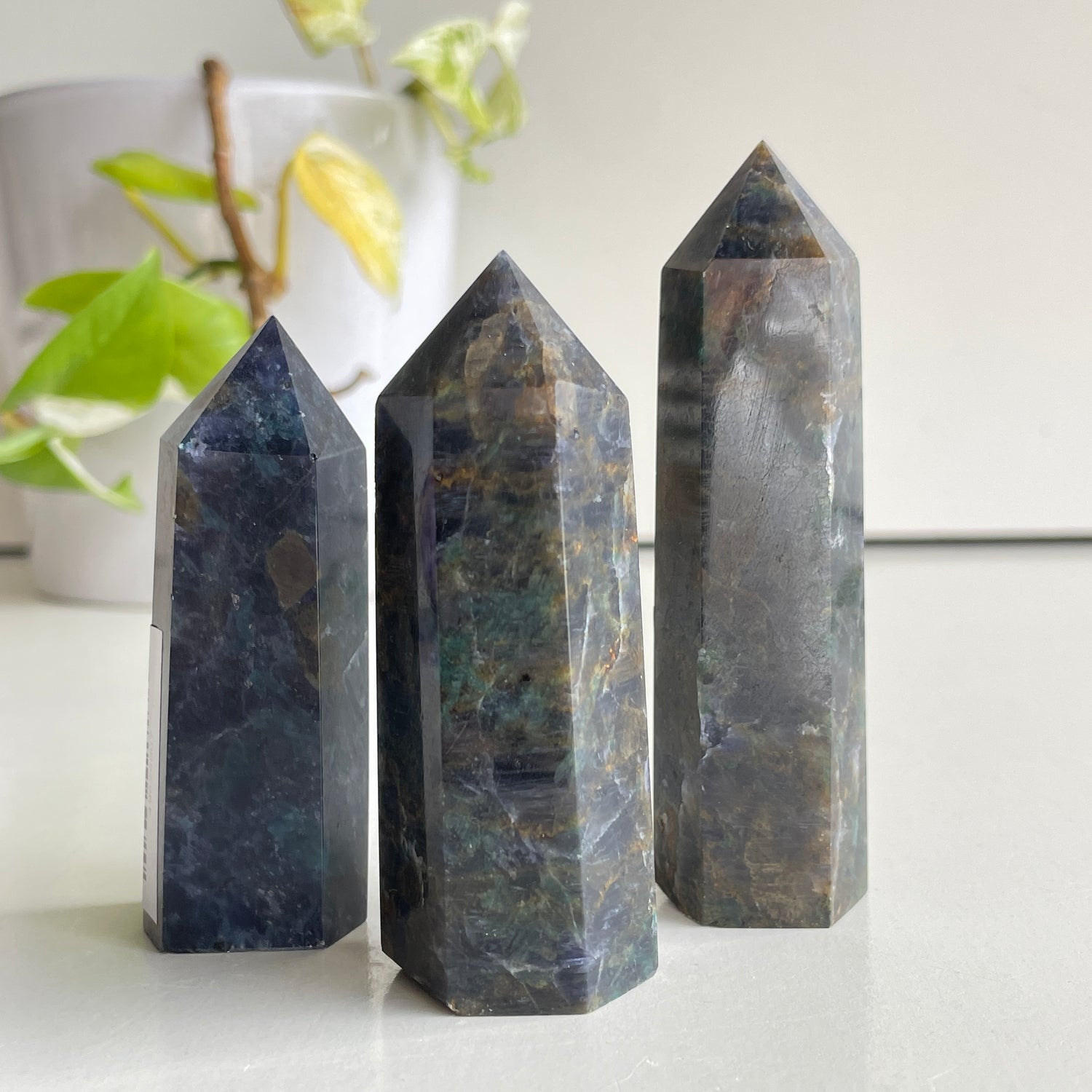 Iolite With Blue Apatite Generator Medium