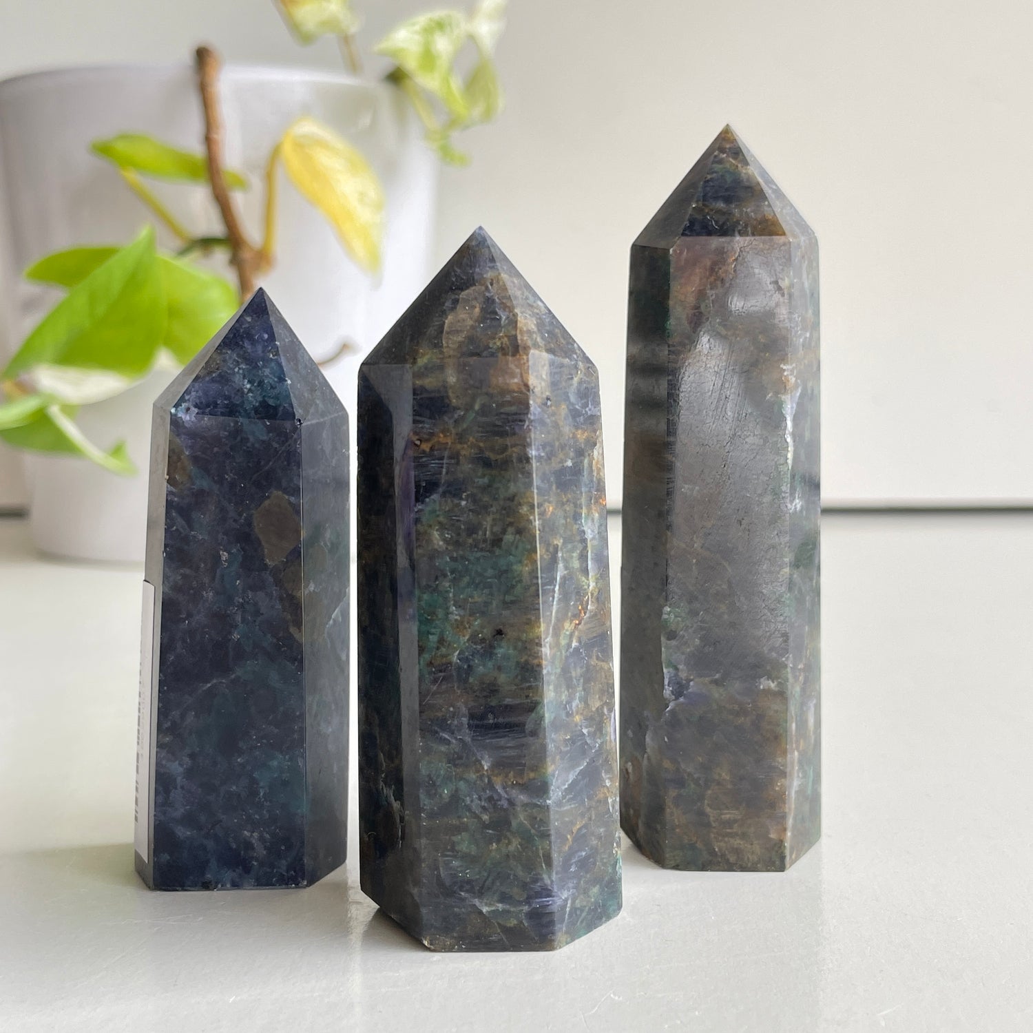 Iolite With Blue Apatite Generator Medium