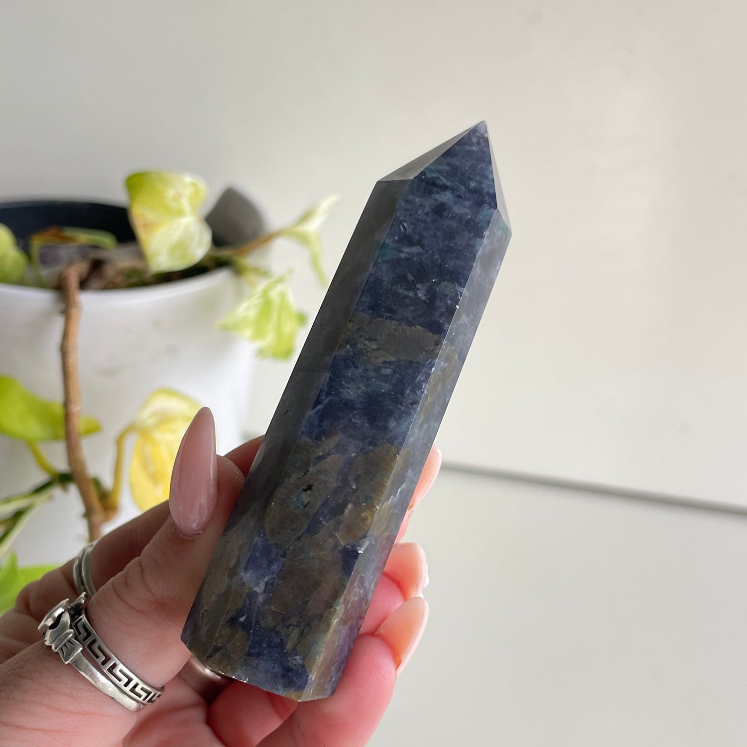 Iolite With Blue Apatite Generator Large