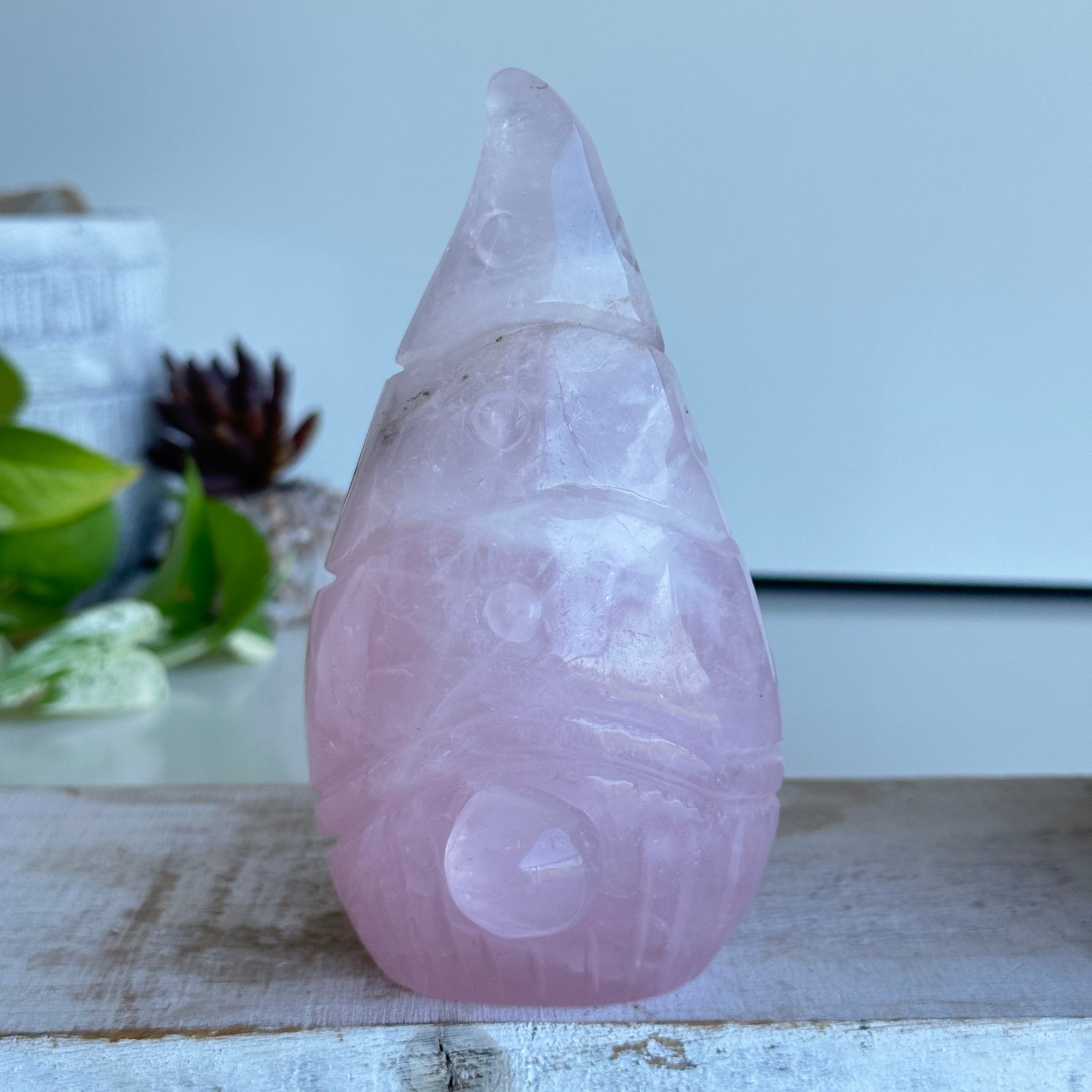 Rose Quartz Gnome 13.5cm