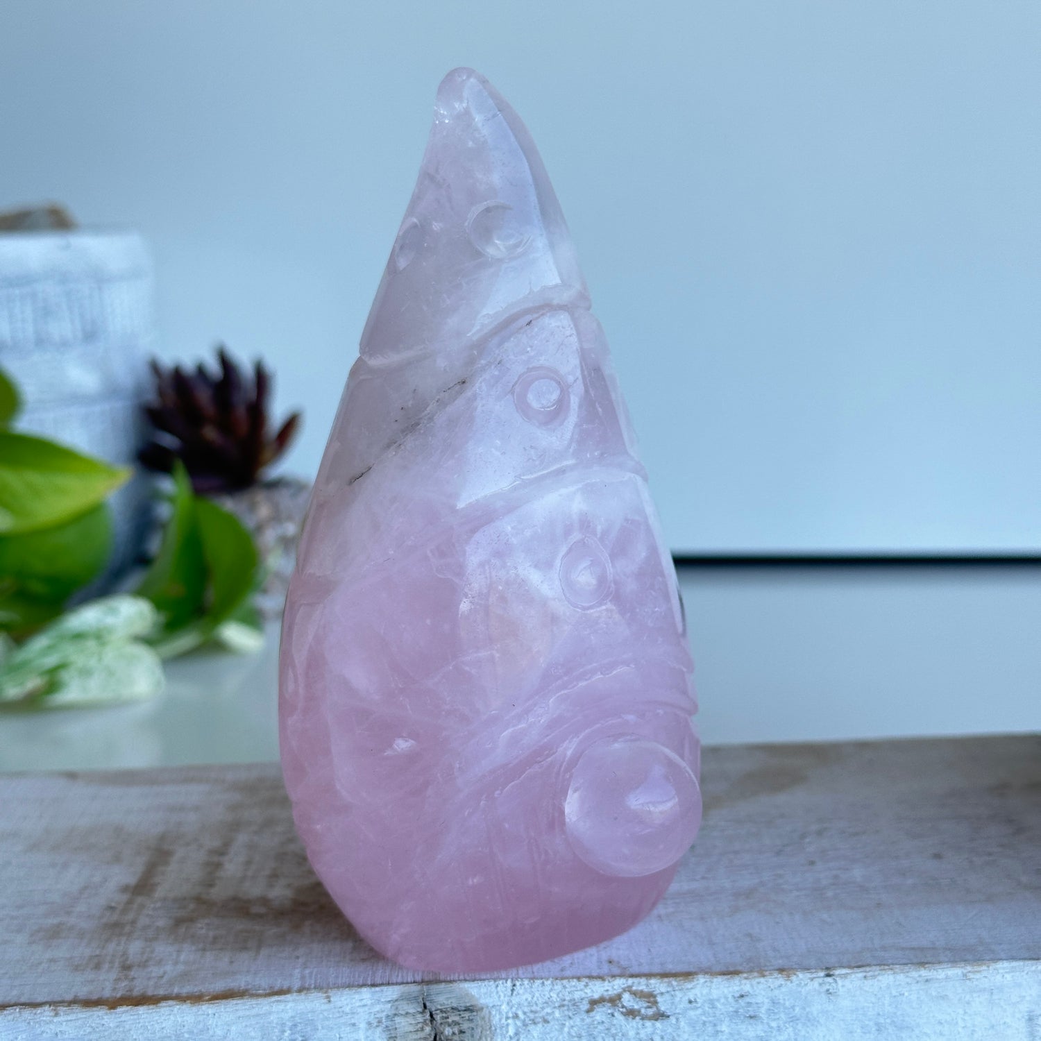 Rose Quartz Gnome 13.5cm