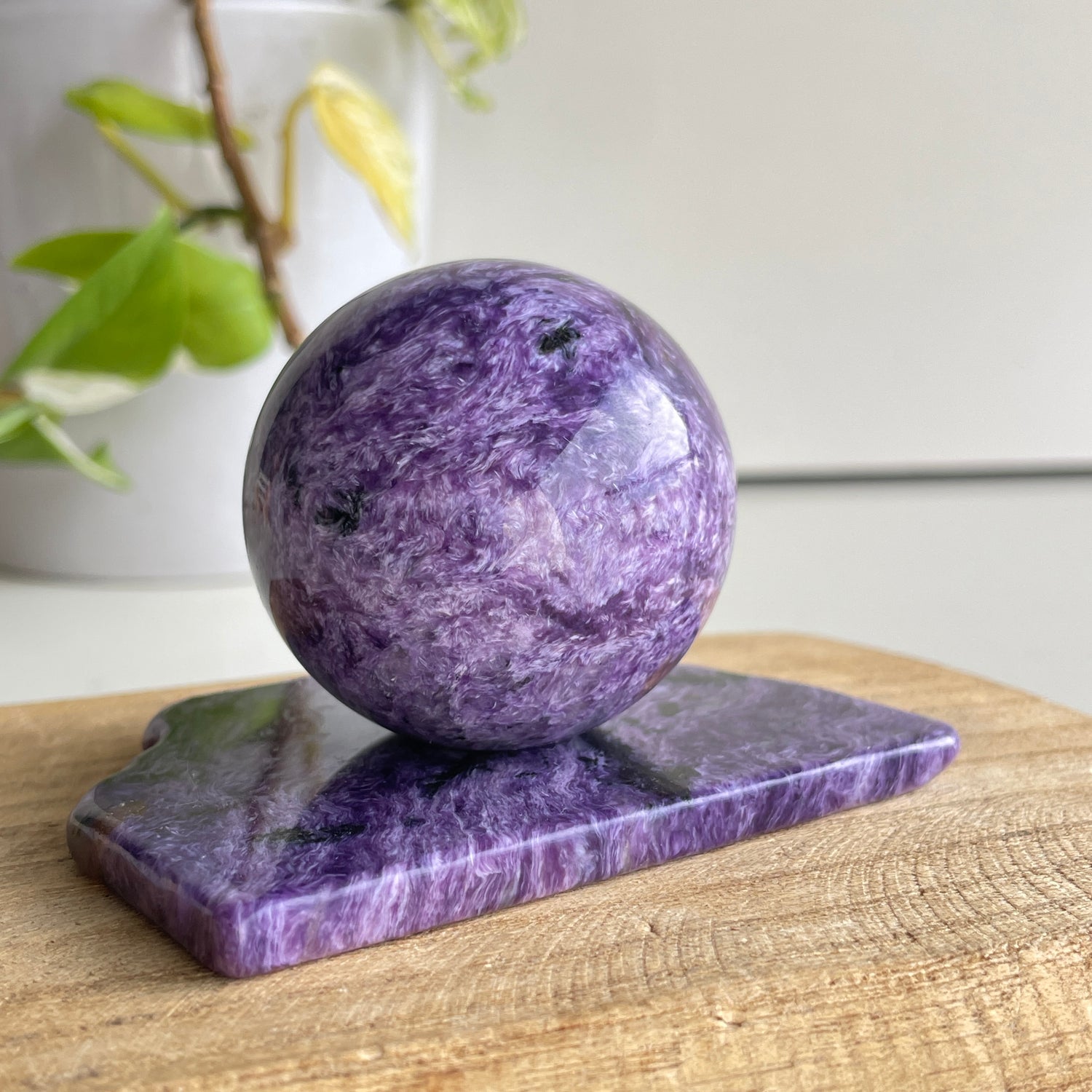 Charoite Sphere Set