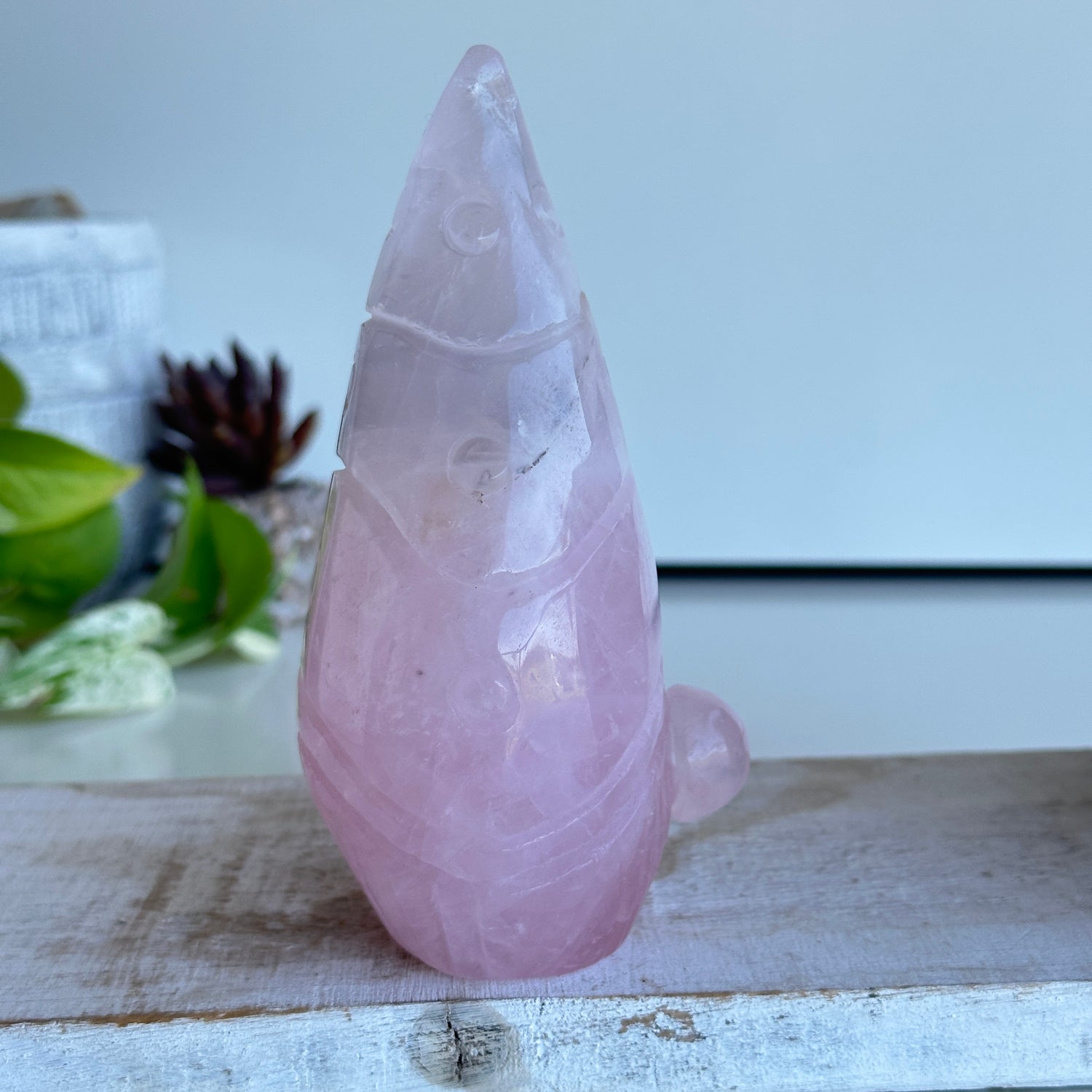 Rose Quartz Gnome 13.5cm