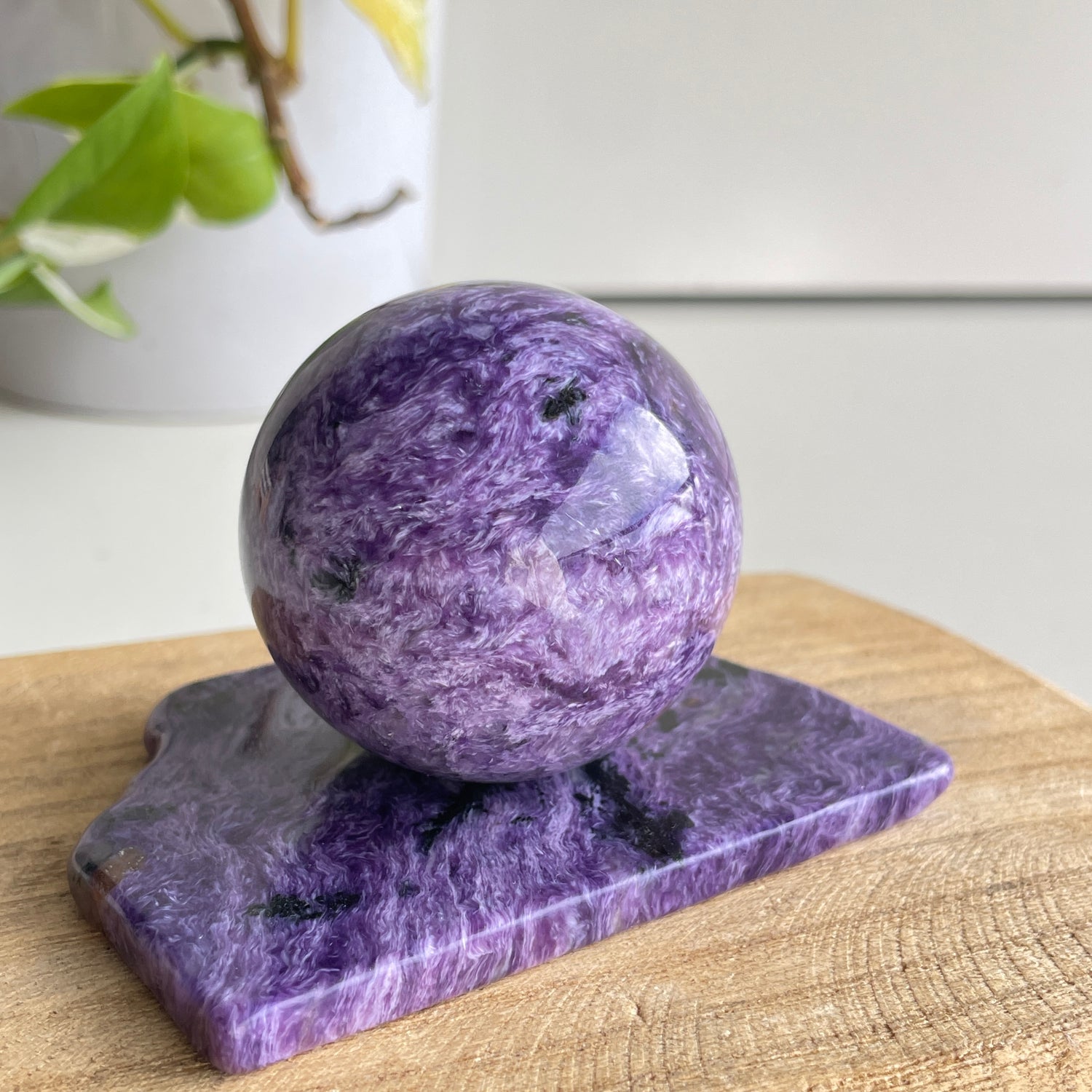 Charoite Sphere Set