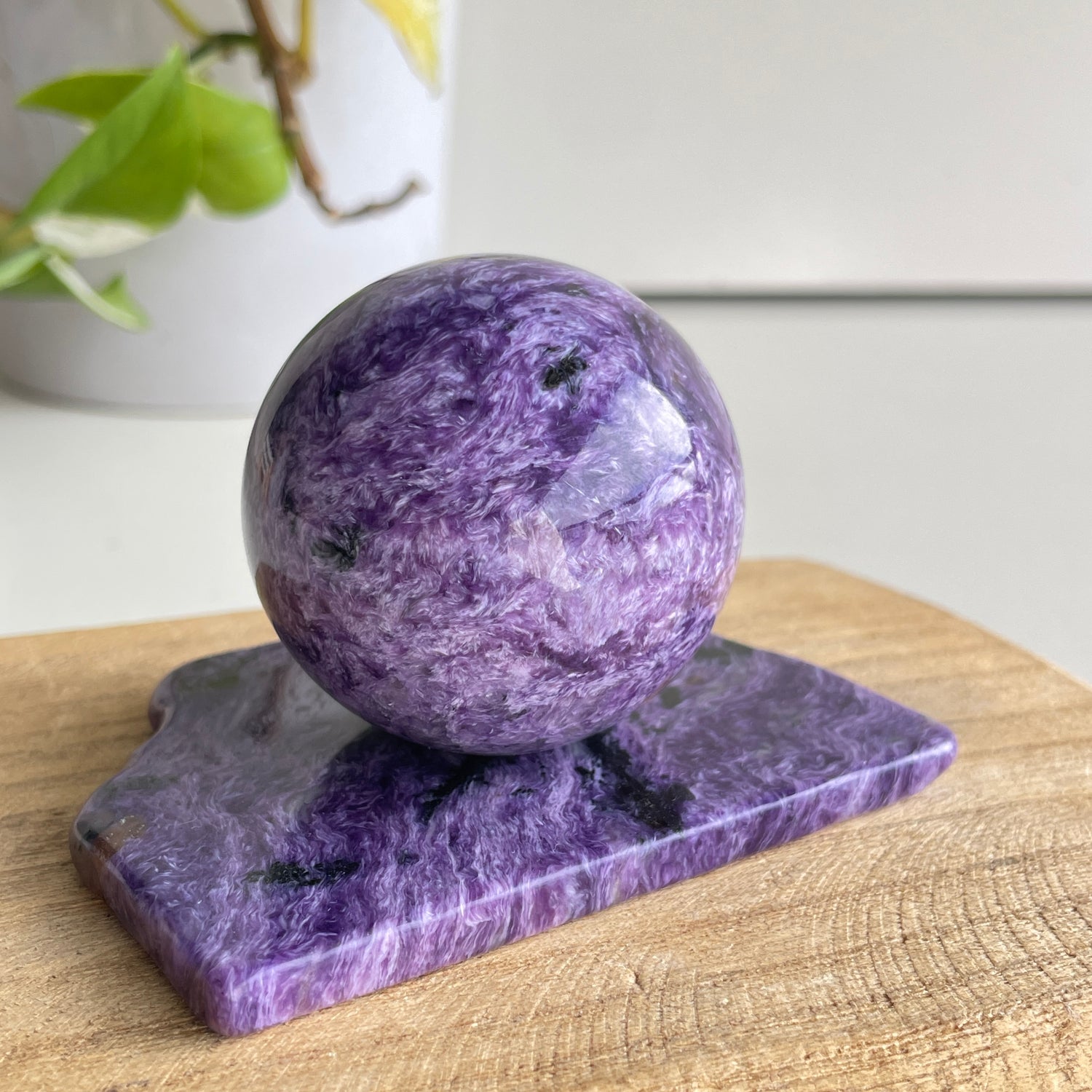 Charoite Sphere Set