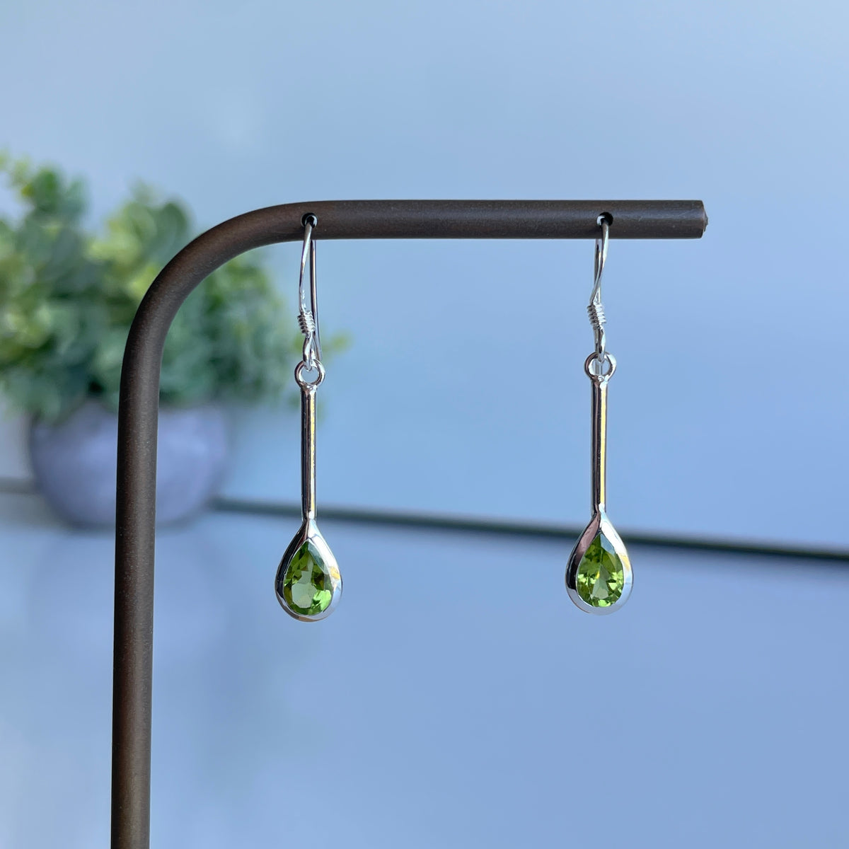 Peridot Teardrop Earrings