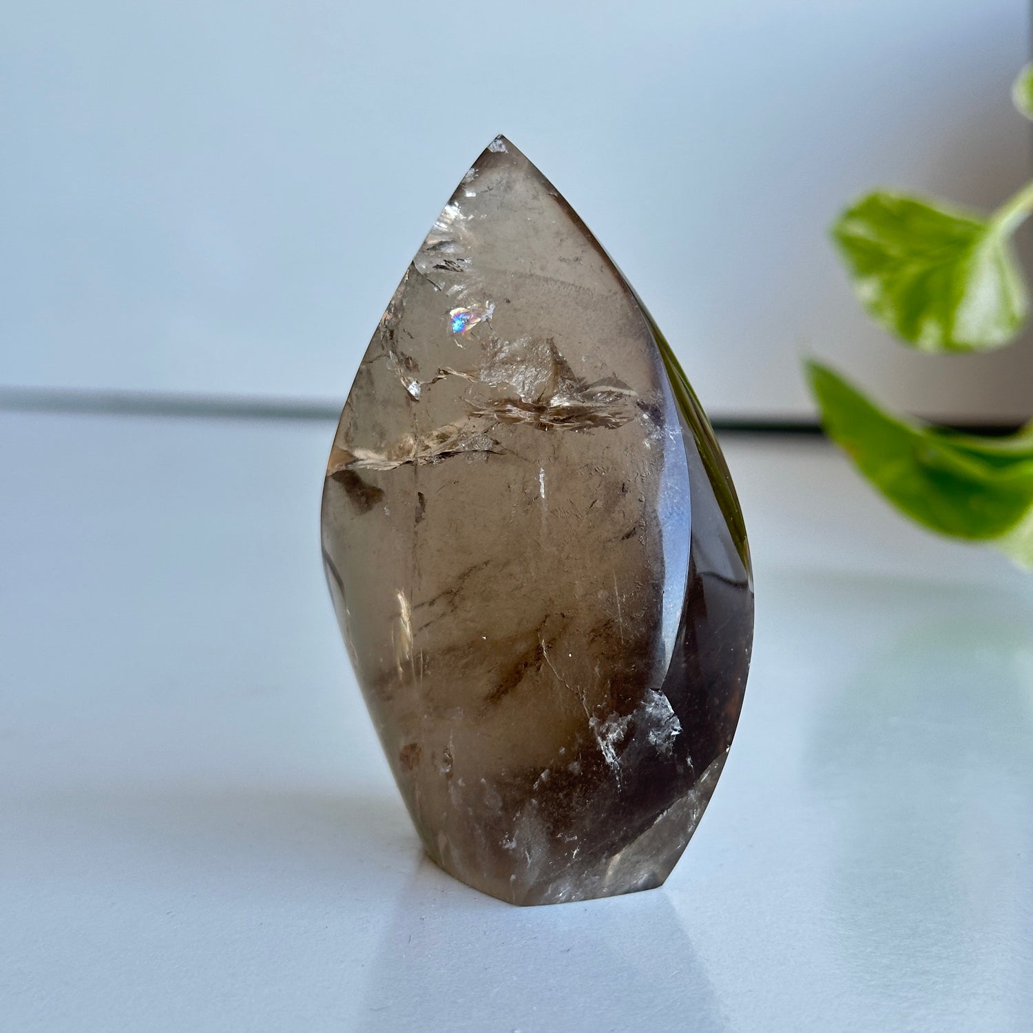 Brazilian Natural Citrine Flame 7.6cm