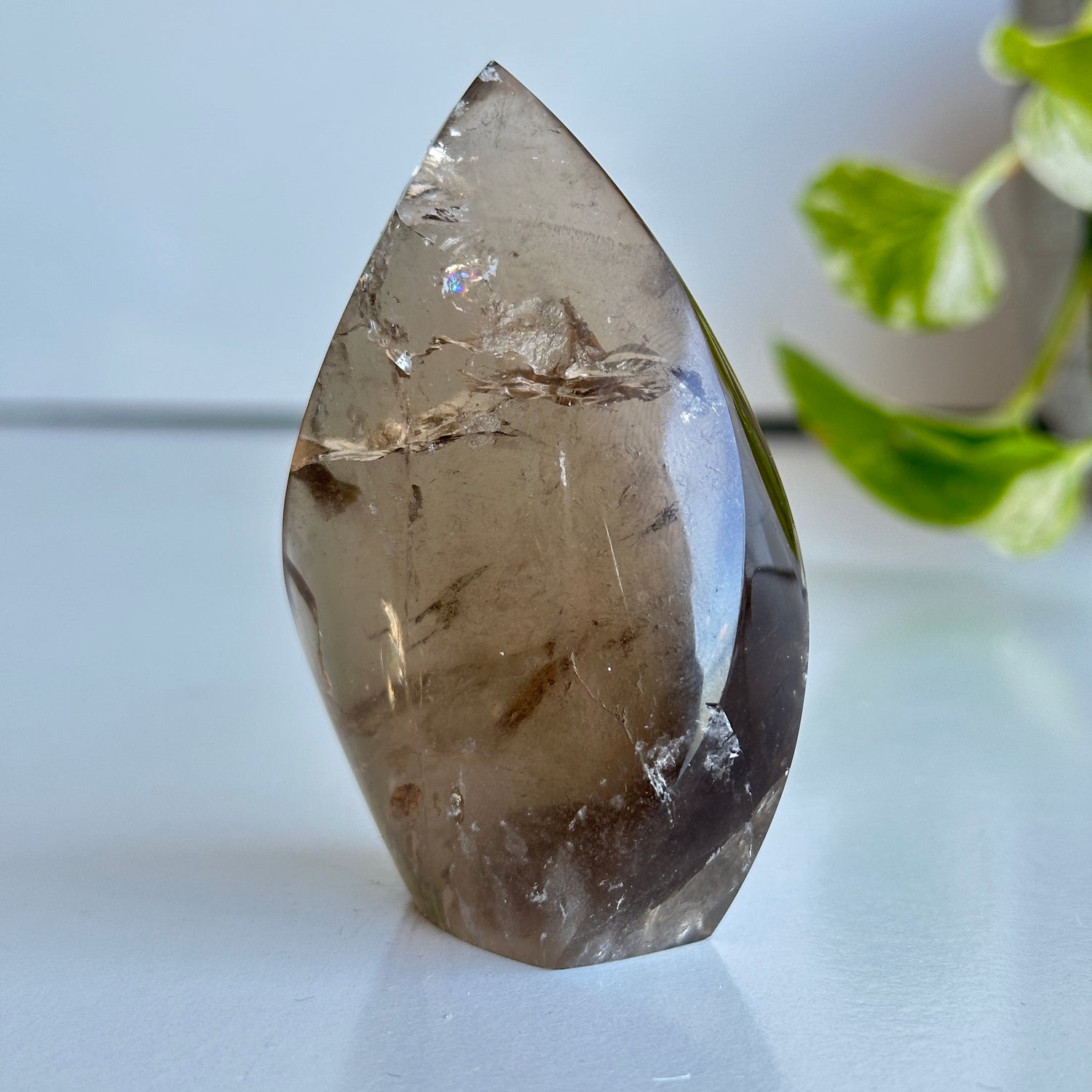 Brazilian Natural Citrine Flame 7.6cm