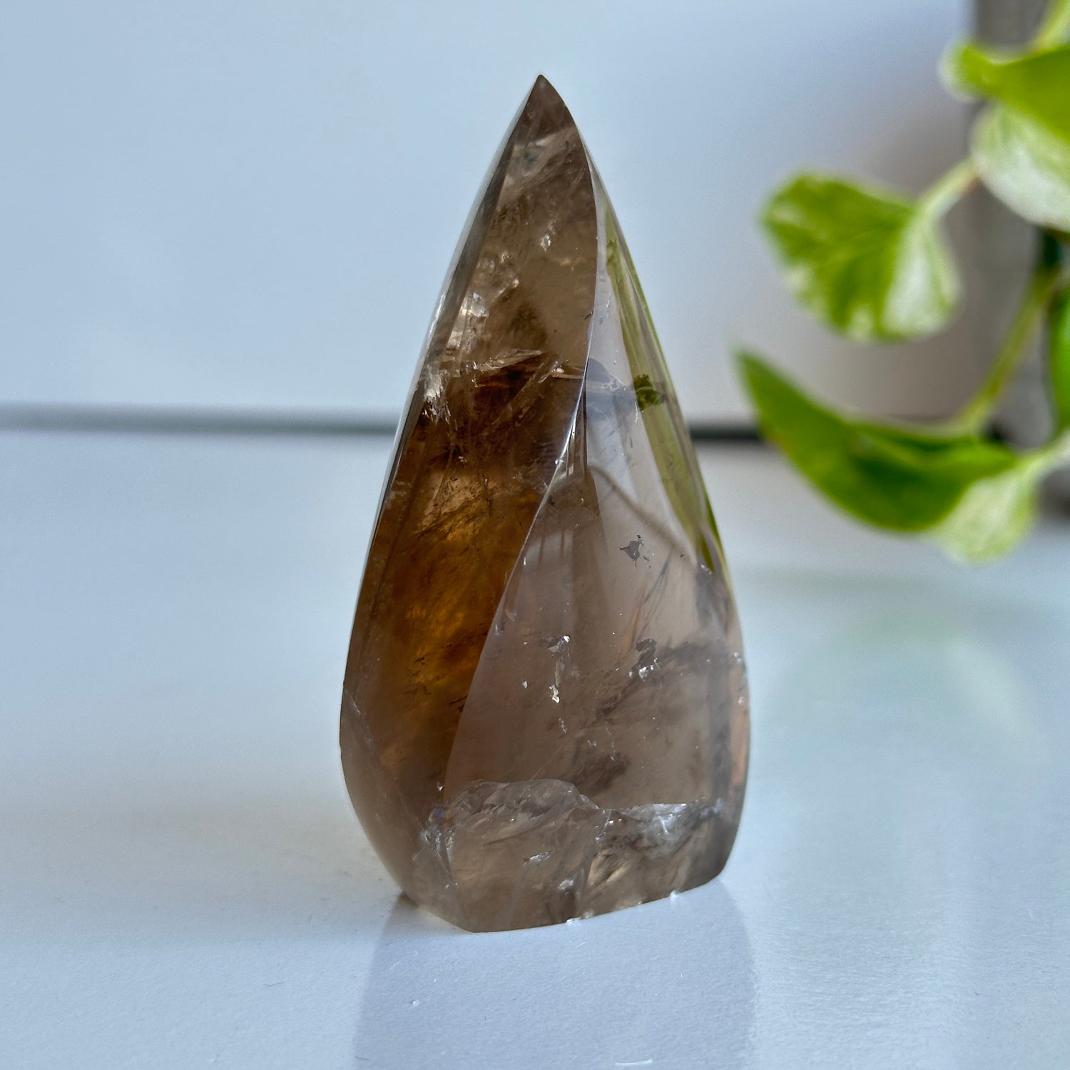 Brazilian Natural Citrine Flame 7.6cm