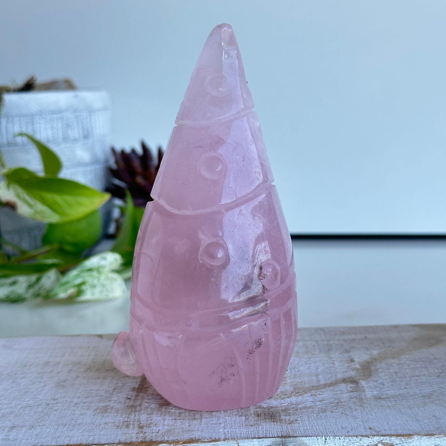 Rose Quartz Gnome 13.3cm