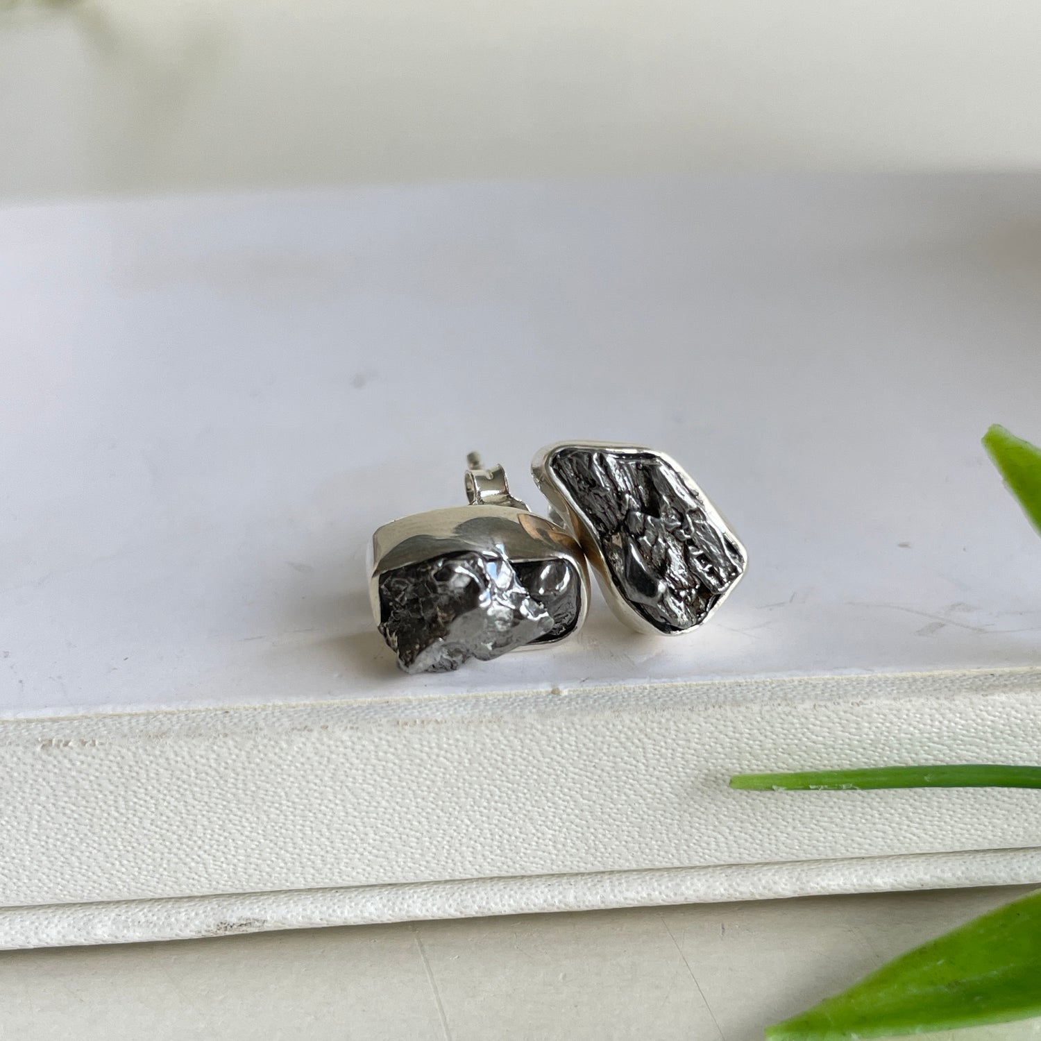 Meteorite Stud Earrings