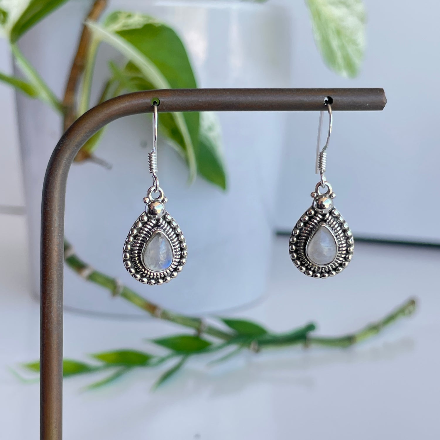Moonstone Teardrop Earrings