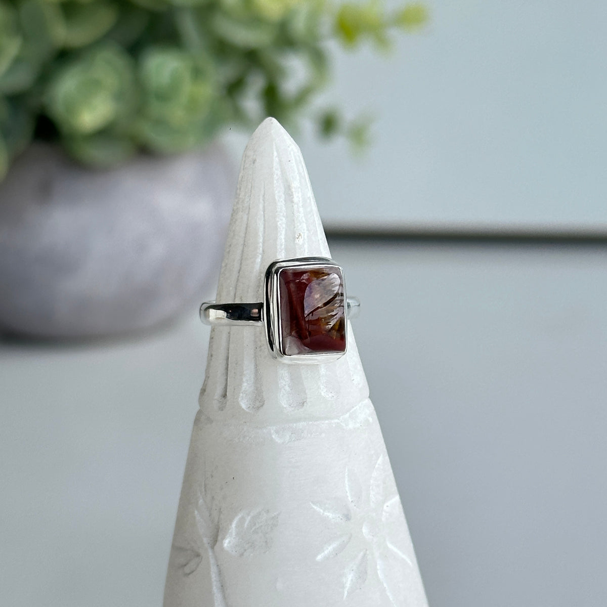 Super Seven Rectangle Ring Sz6