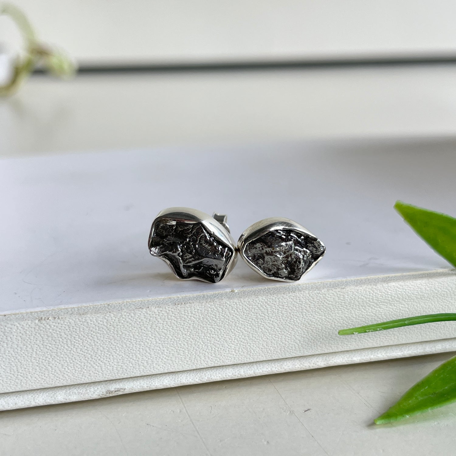 Meteorite Stud Earrings
