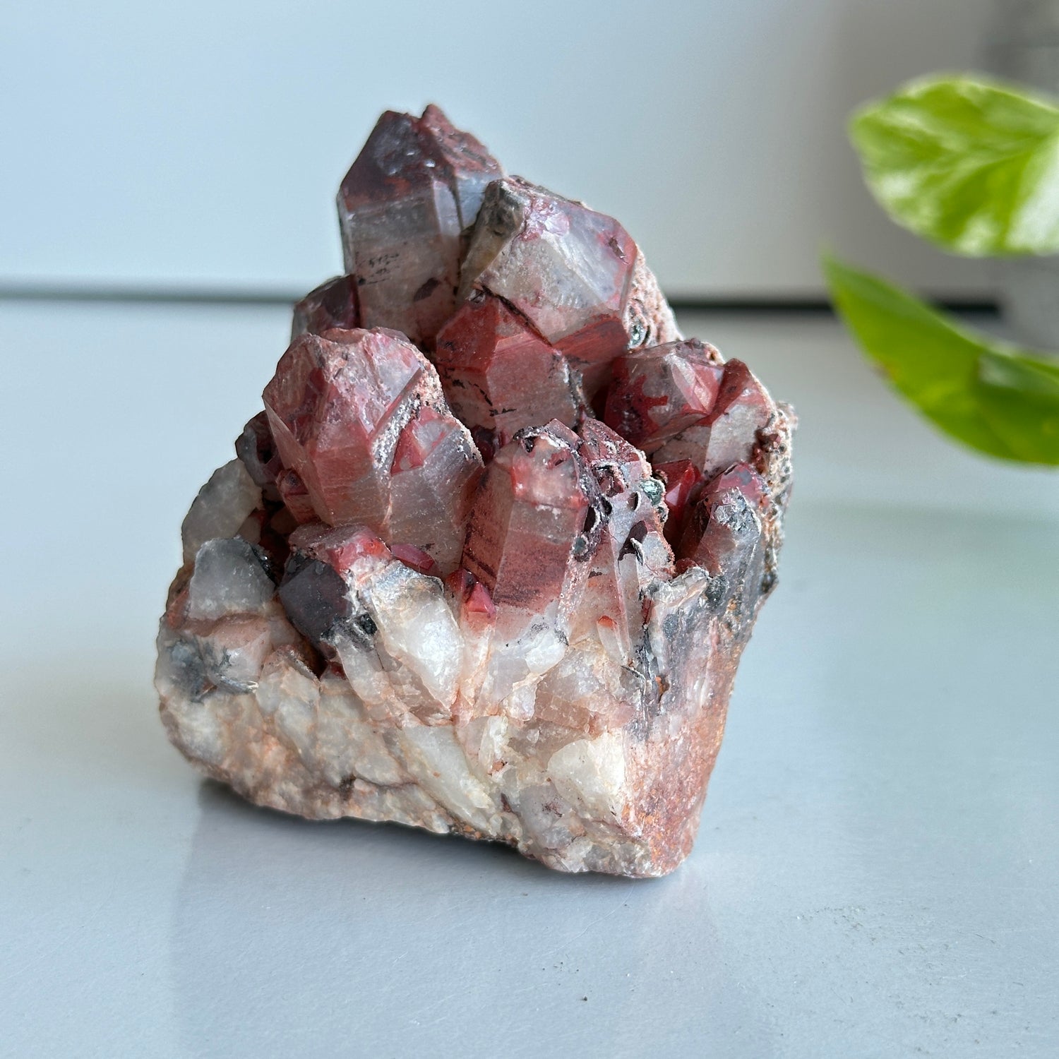 Brazilian Red Dragon Lemurian Cluster 300g