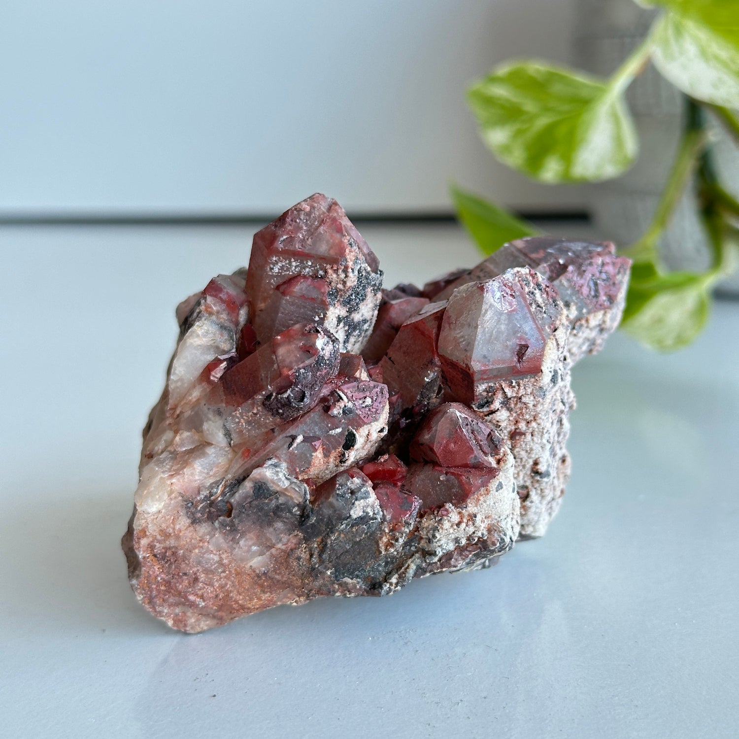 Brazilian Red Dragon Lemurian Cluster 300g