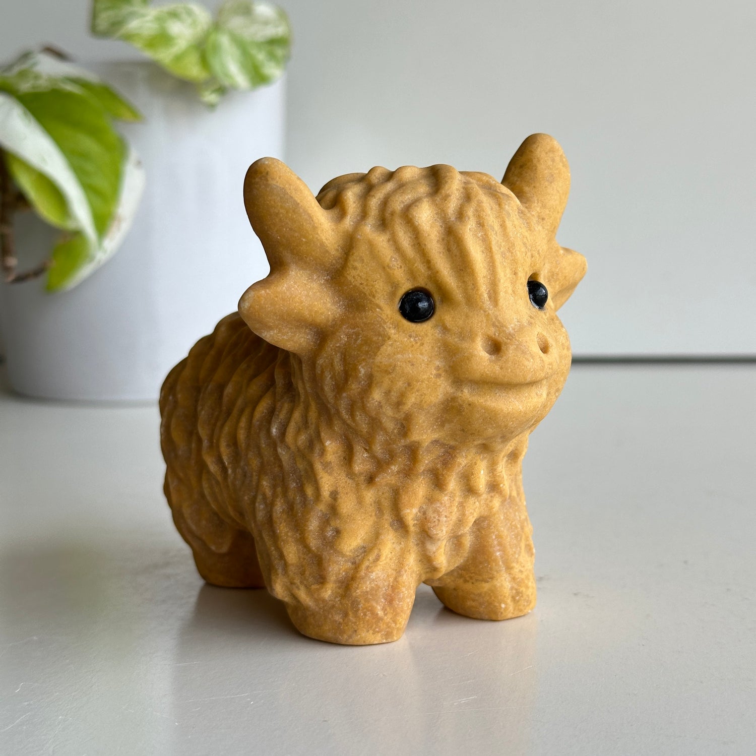 Orange Aventurine Highland Cow