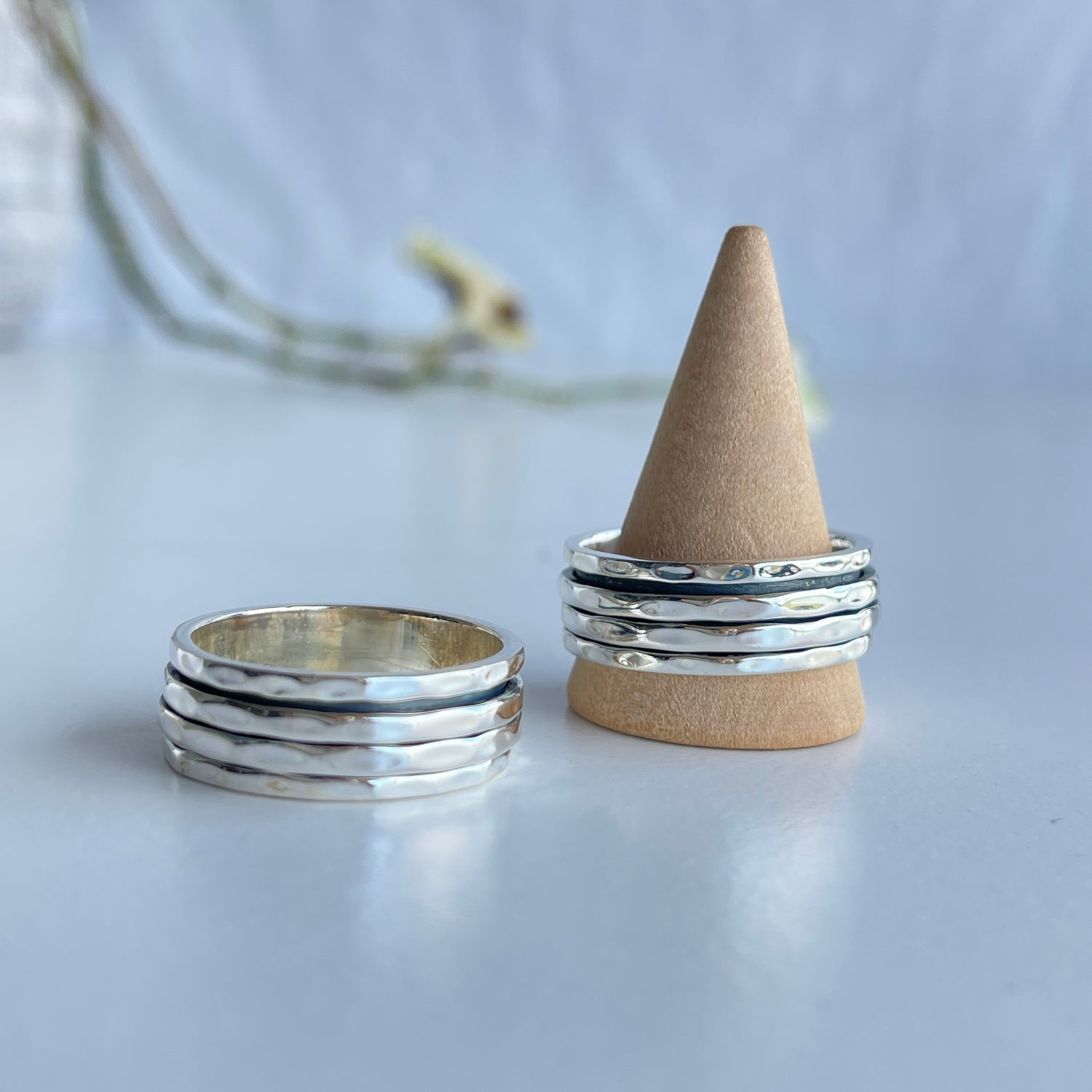 Silver Dual Spinner Ring R4205