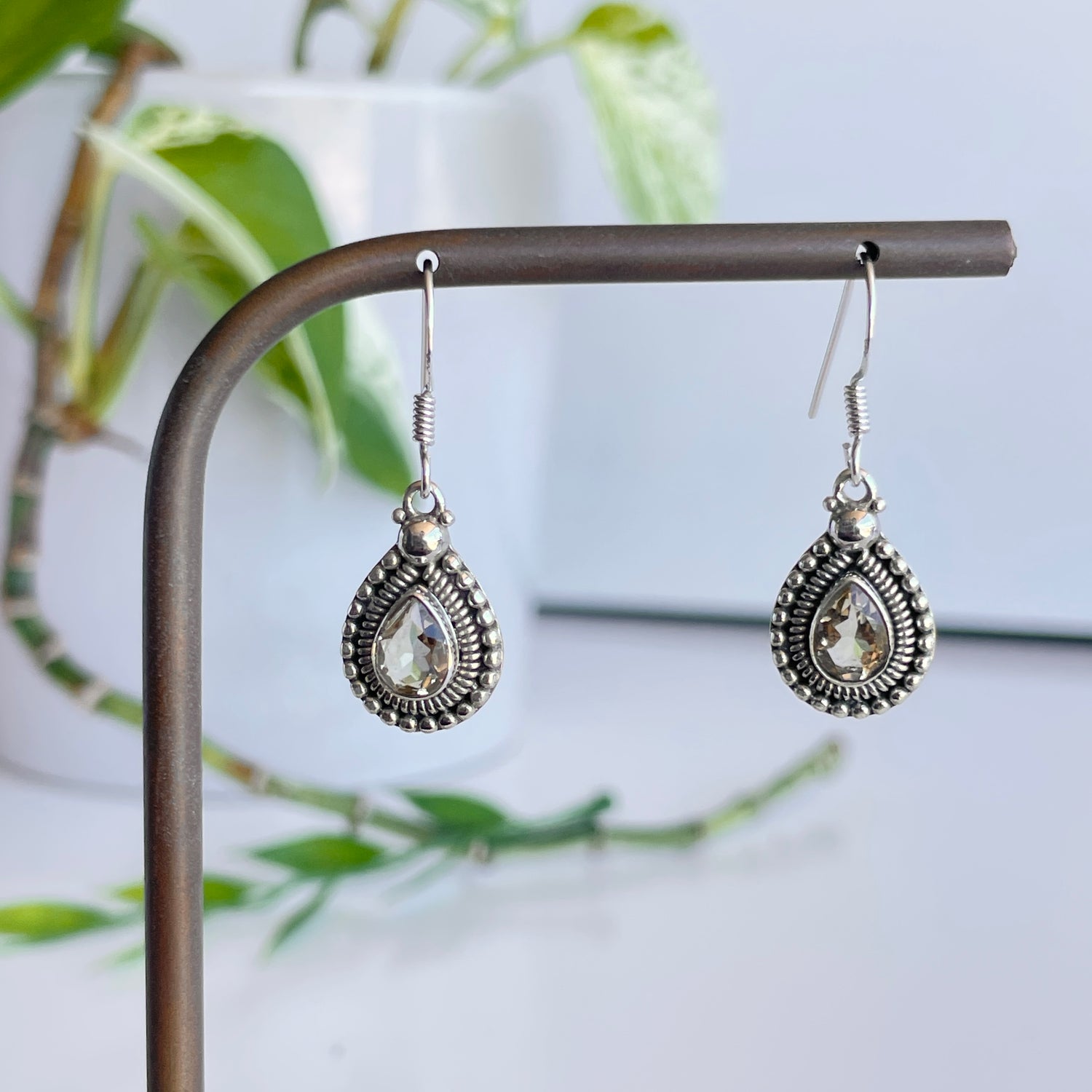 Citrine Teardrop Earrings