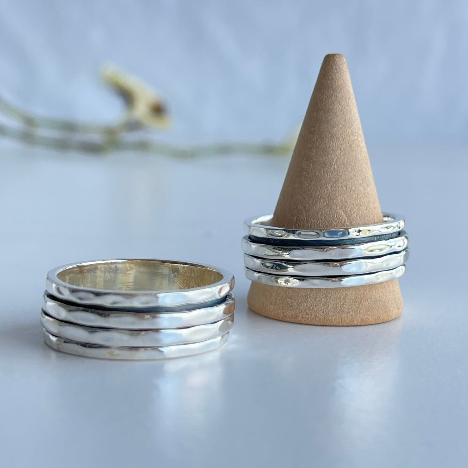 Silver Dual Spinner Ring R4205
