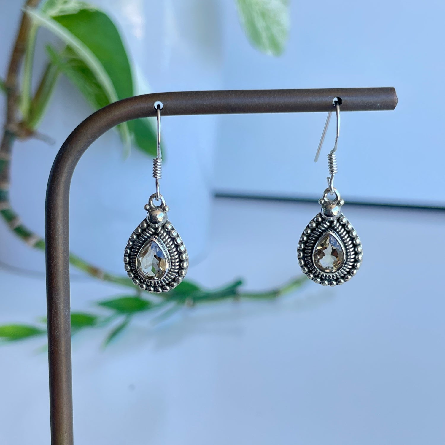 Citrine Teardrop Earrings