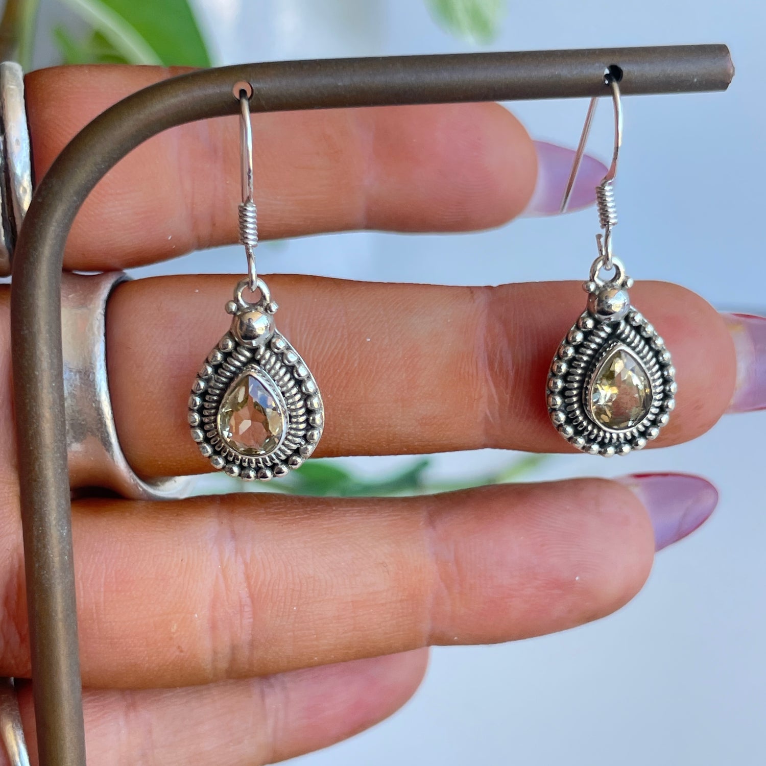 Citrine Teardrop Earrings