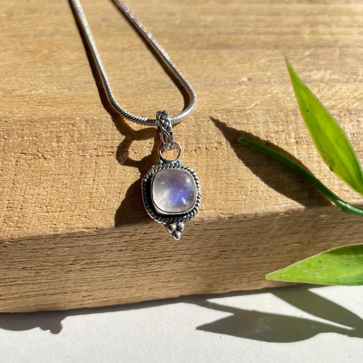 Moonstone Square Pendant