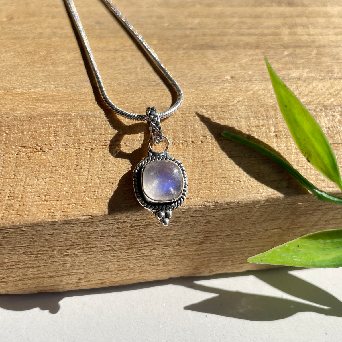 Moonstone Square Pendant