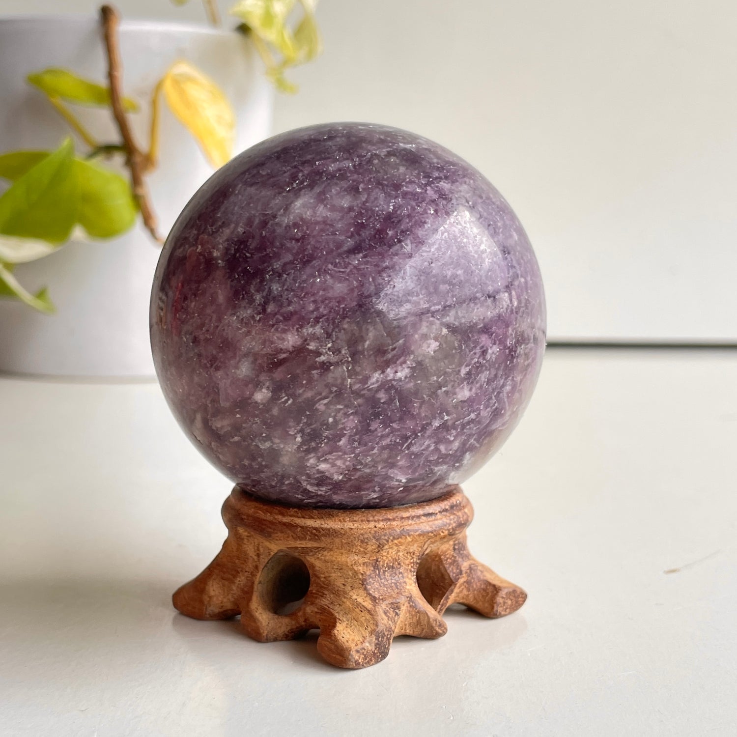 Lepidolite Sphere 6.7cm